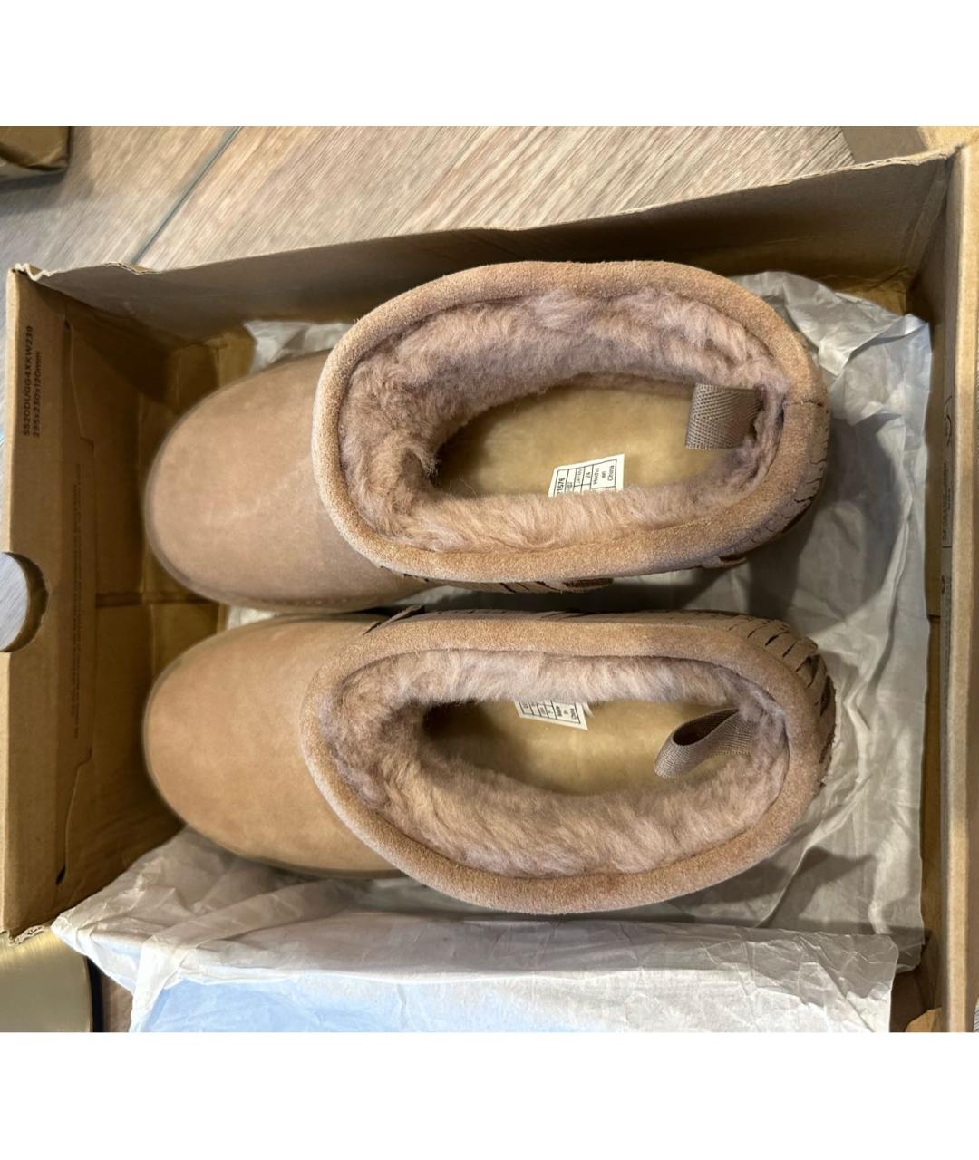 UGG AUSTRALIA Бежевые полусапоги, фото 6