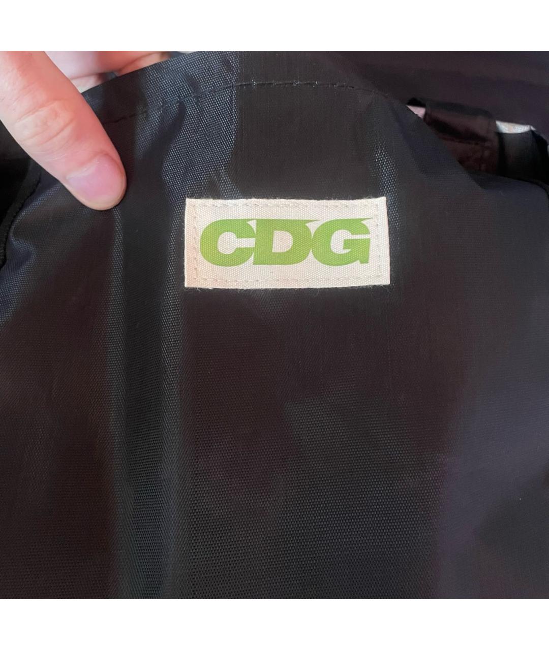 COMME DES GARÇONS Черная хлопковая сумка на плечо, фото 4