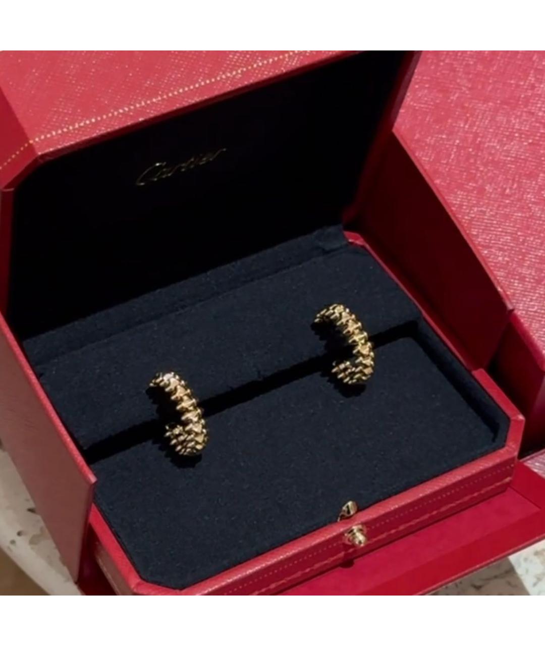 CARTIER Золотые серьги из желтого золота, фото 3