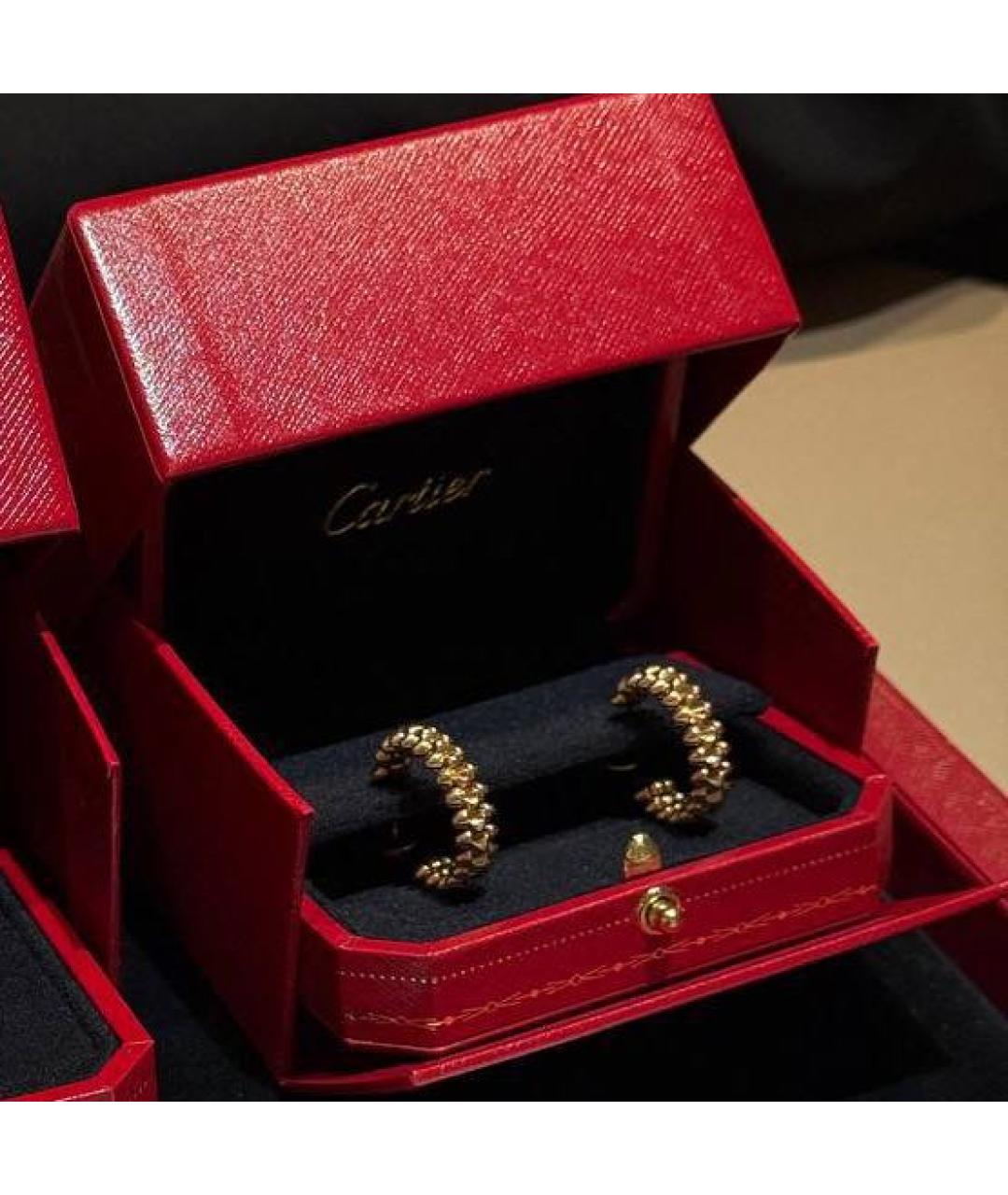 CARTIER Золотые серьги из желтого золота, фото 5