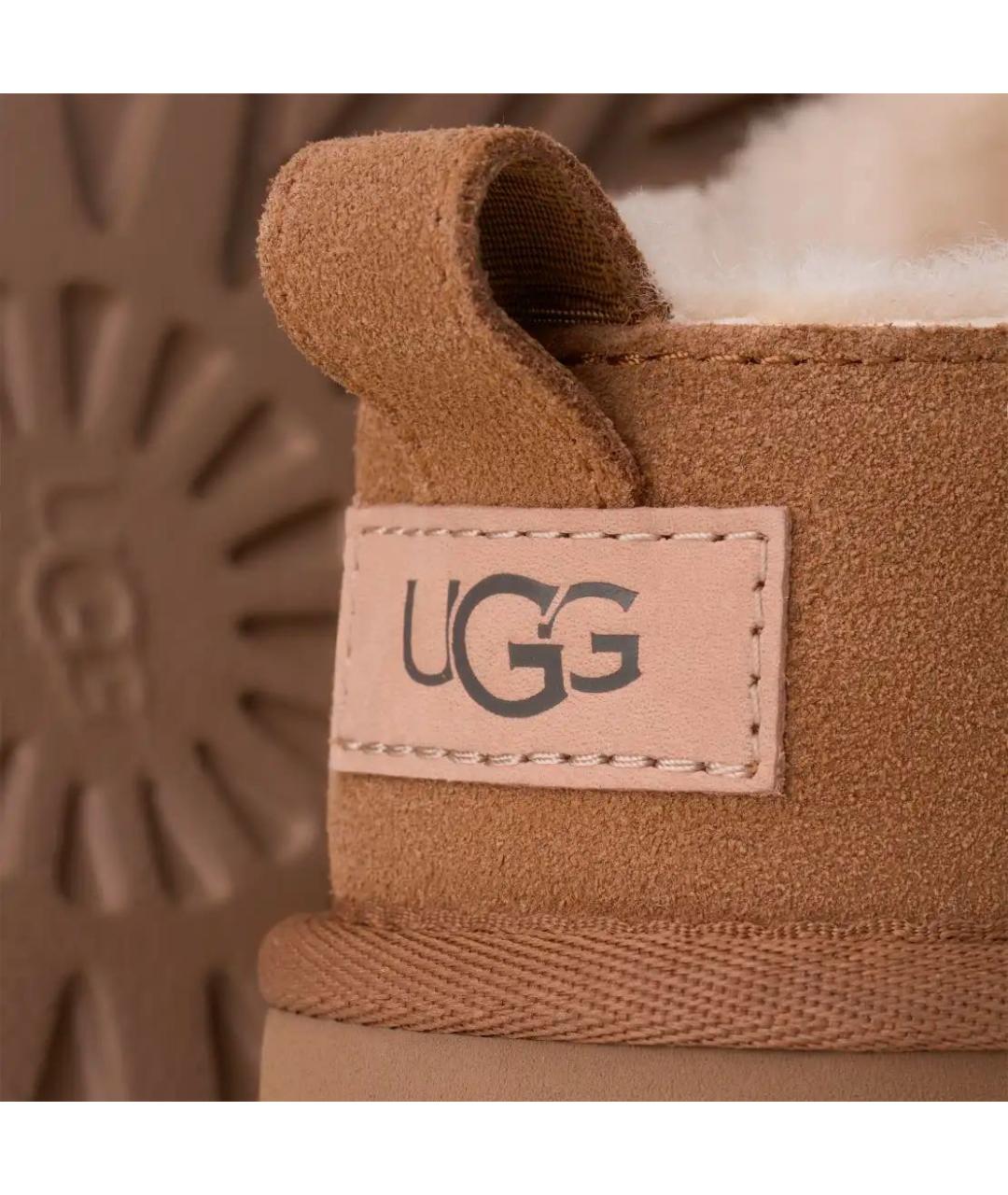 UGG AUSTRALIA Оранжевое замшевые ботинки, фото 3