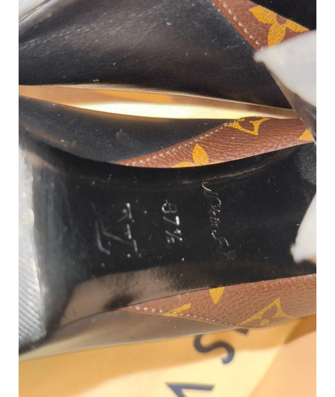 LOUIS VUITTON Черные кожаные туфли, фото 8