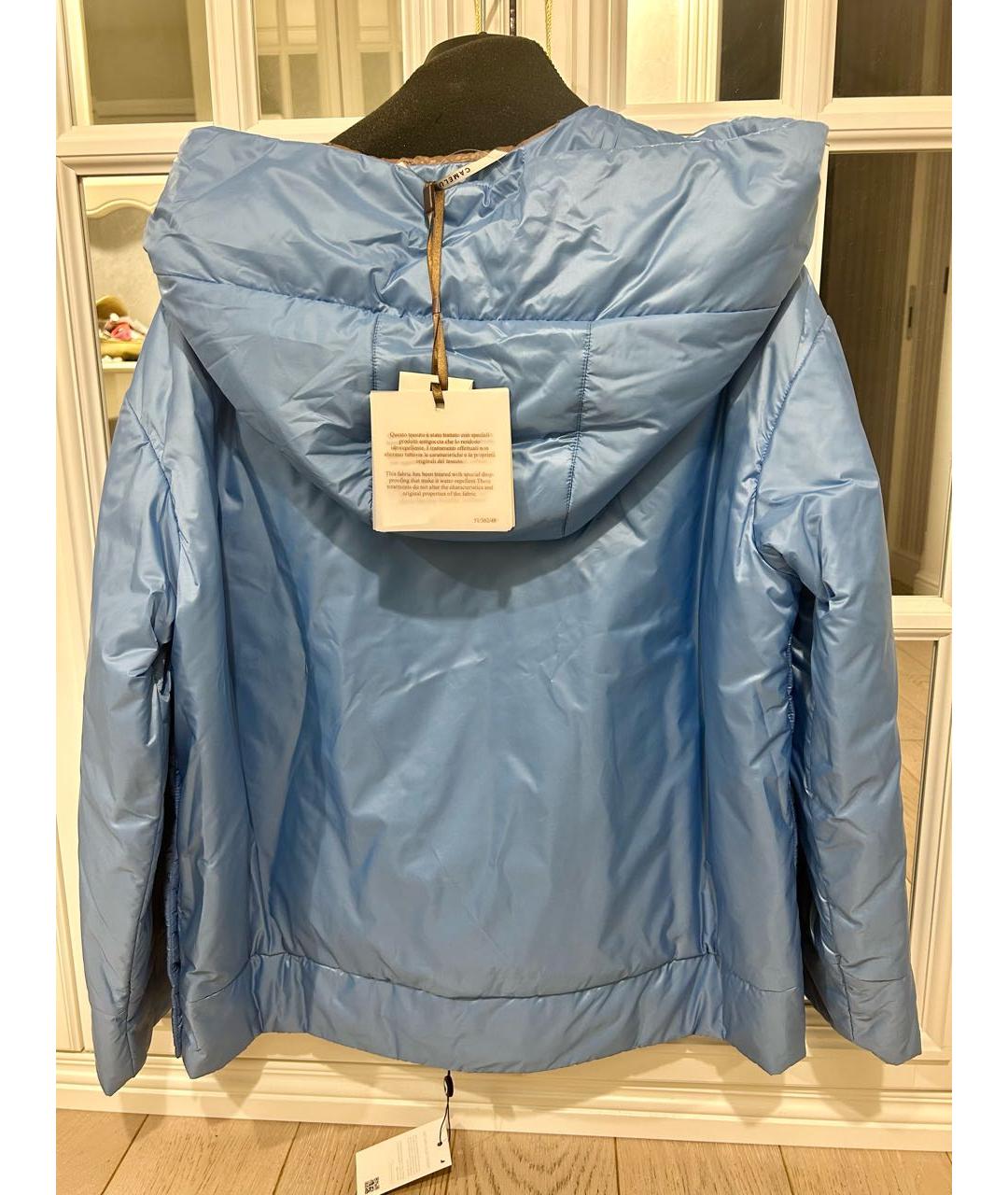 'S MAX MARA Голубая шерстяная куртка, фото 6