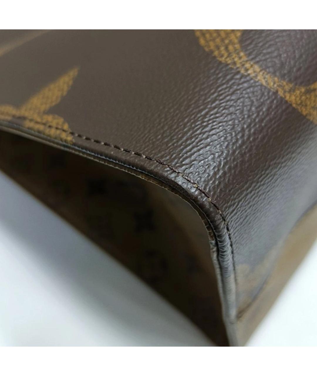 LOUIS VUITTON Коричневая сумка тоут, фото 8