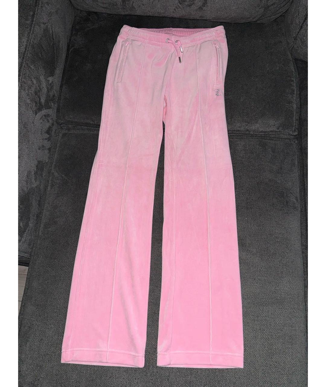 JUICY COUTURE Розовый велюровый спортивные костюмы, фото 2