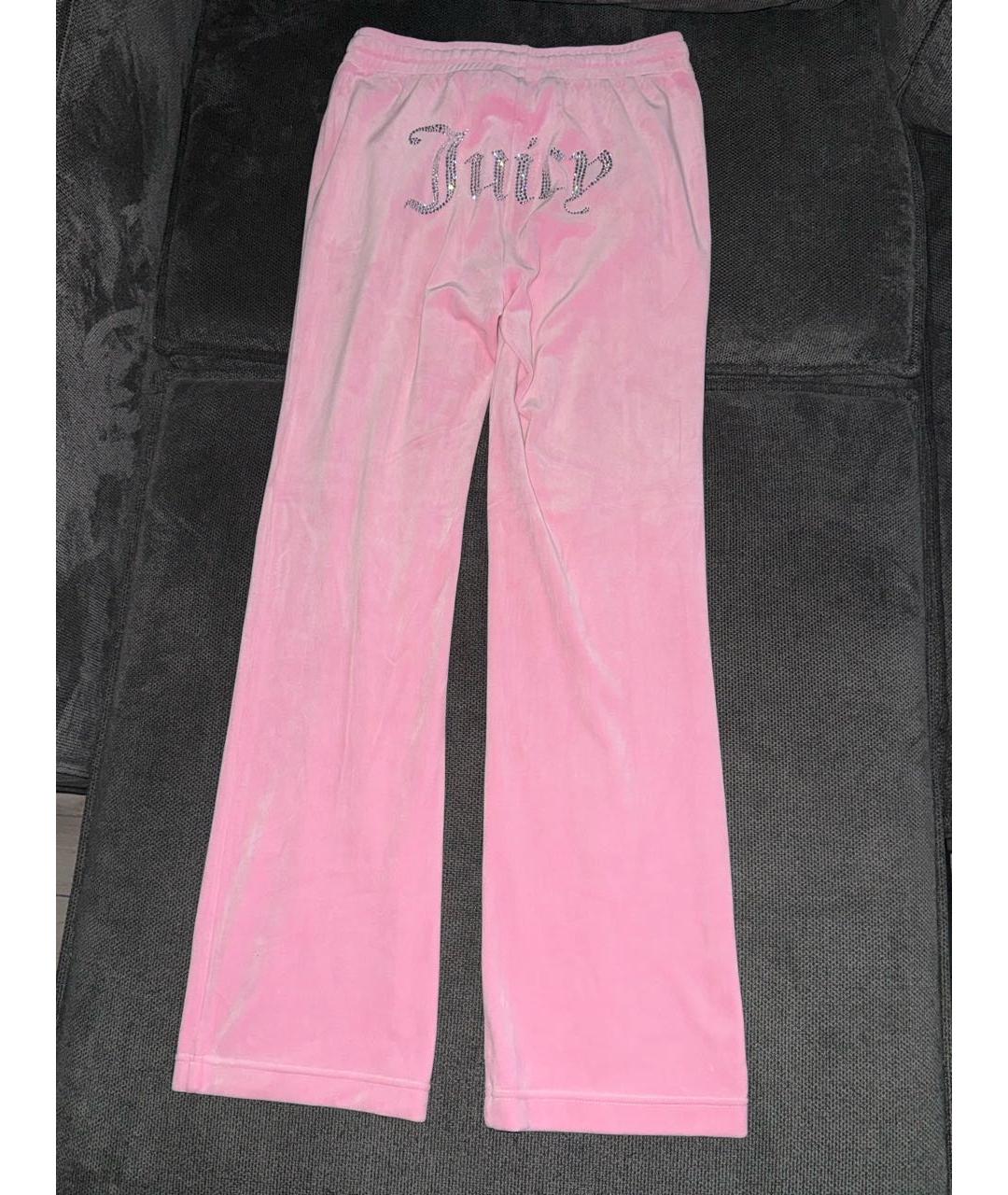 JUICY COUTURE Розовый велюровый спортивные костюмы, фото 5