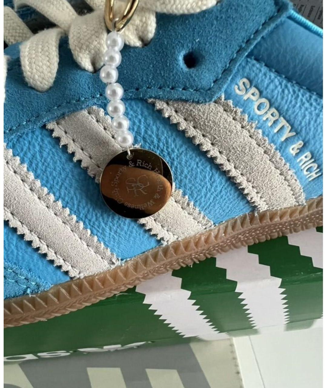 ADIDAS Голубые кроссовки, фото 4