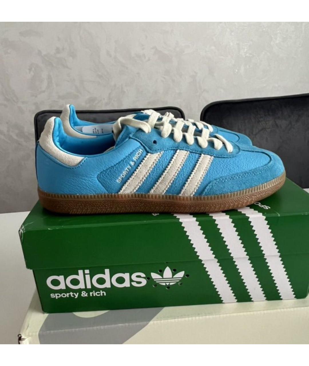 ADIDAS Голубые кроссовки, фото 2