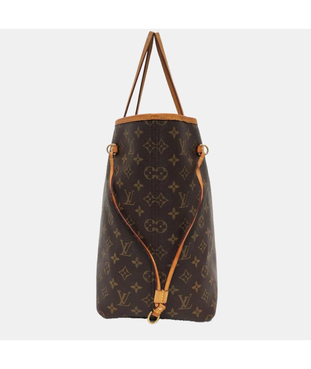 LOUIS VUITTON Коричневая кожаная сумка тоут, фото 2