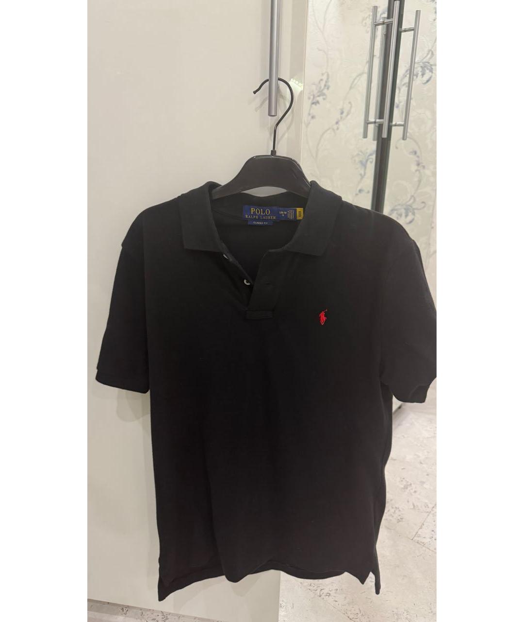 POLO RALPH LAUREN Черная хлопковая футболка, фото 4