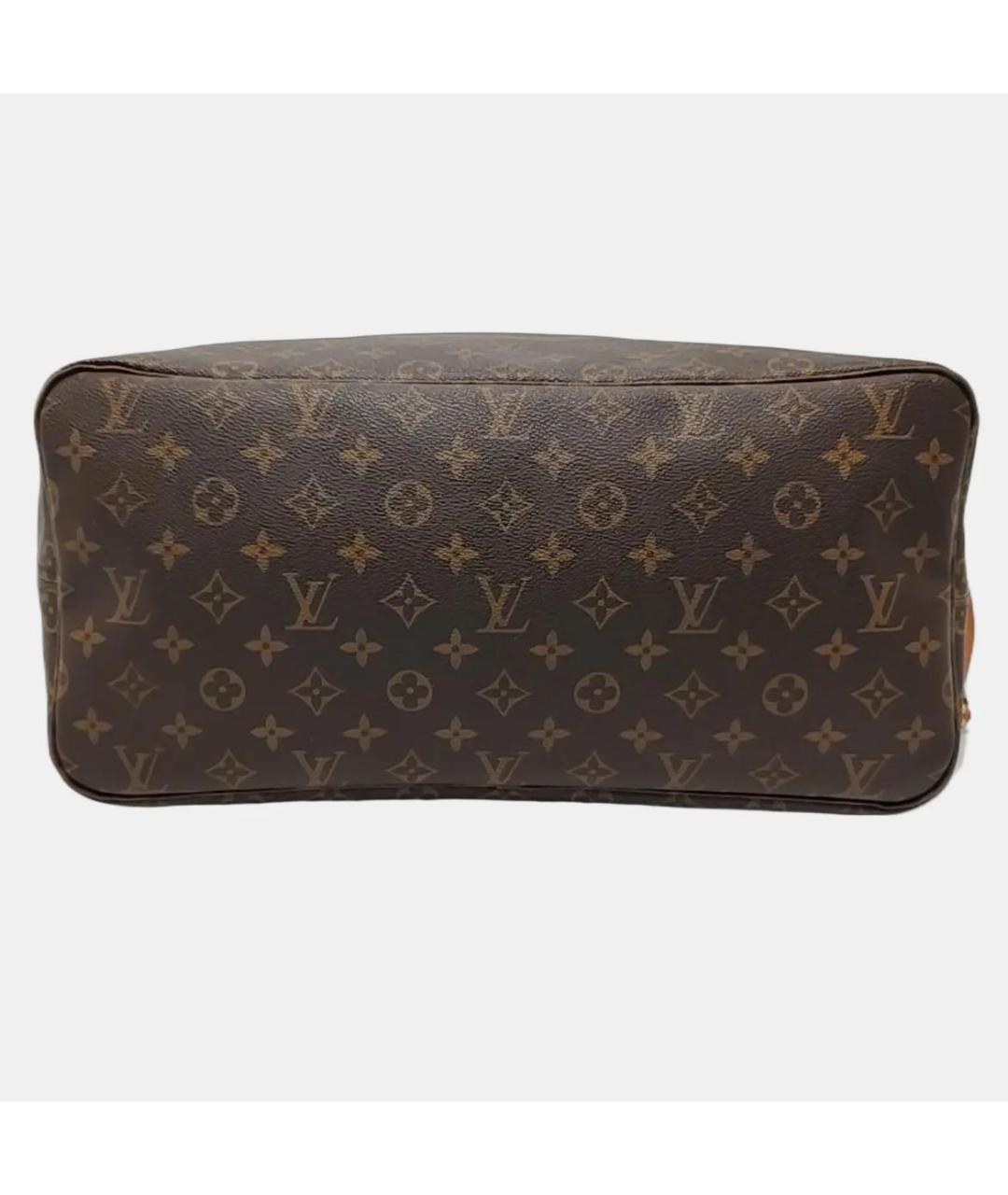 LOUIS VUITTON Коричневая кожаная сумка тоут, фото 5
