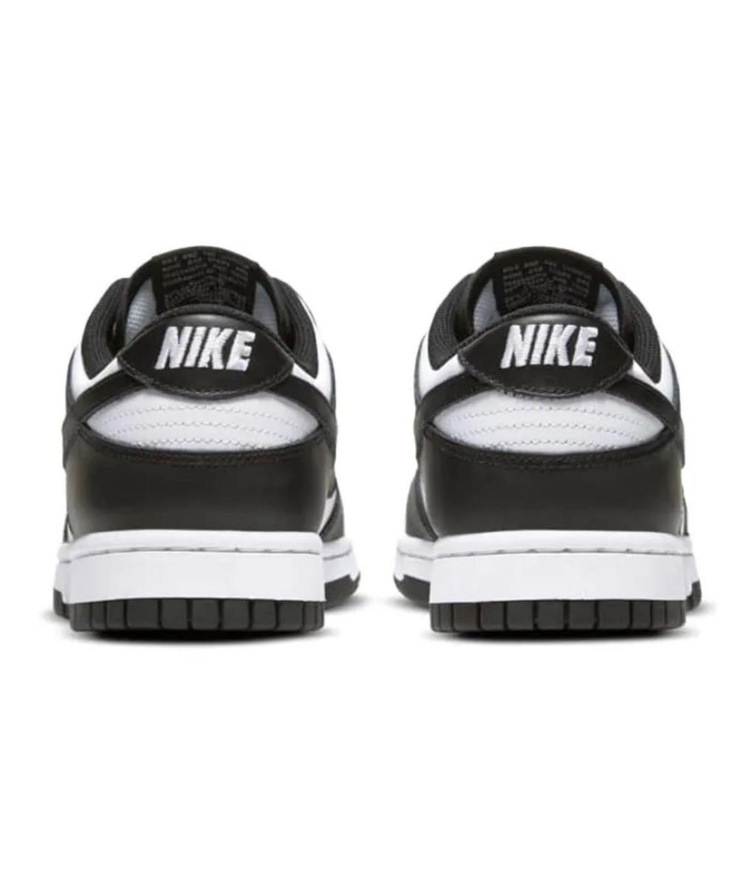 NIKE Черные кожаные низкие кроссовки / кеды, фото 4