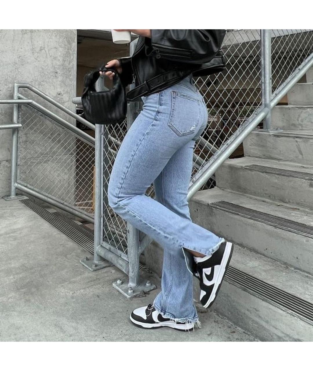 NIKE Черные кожаные низкие кроссовки / кеды, фото 5