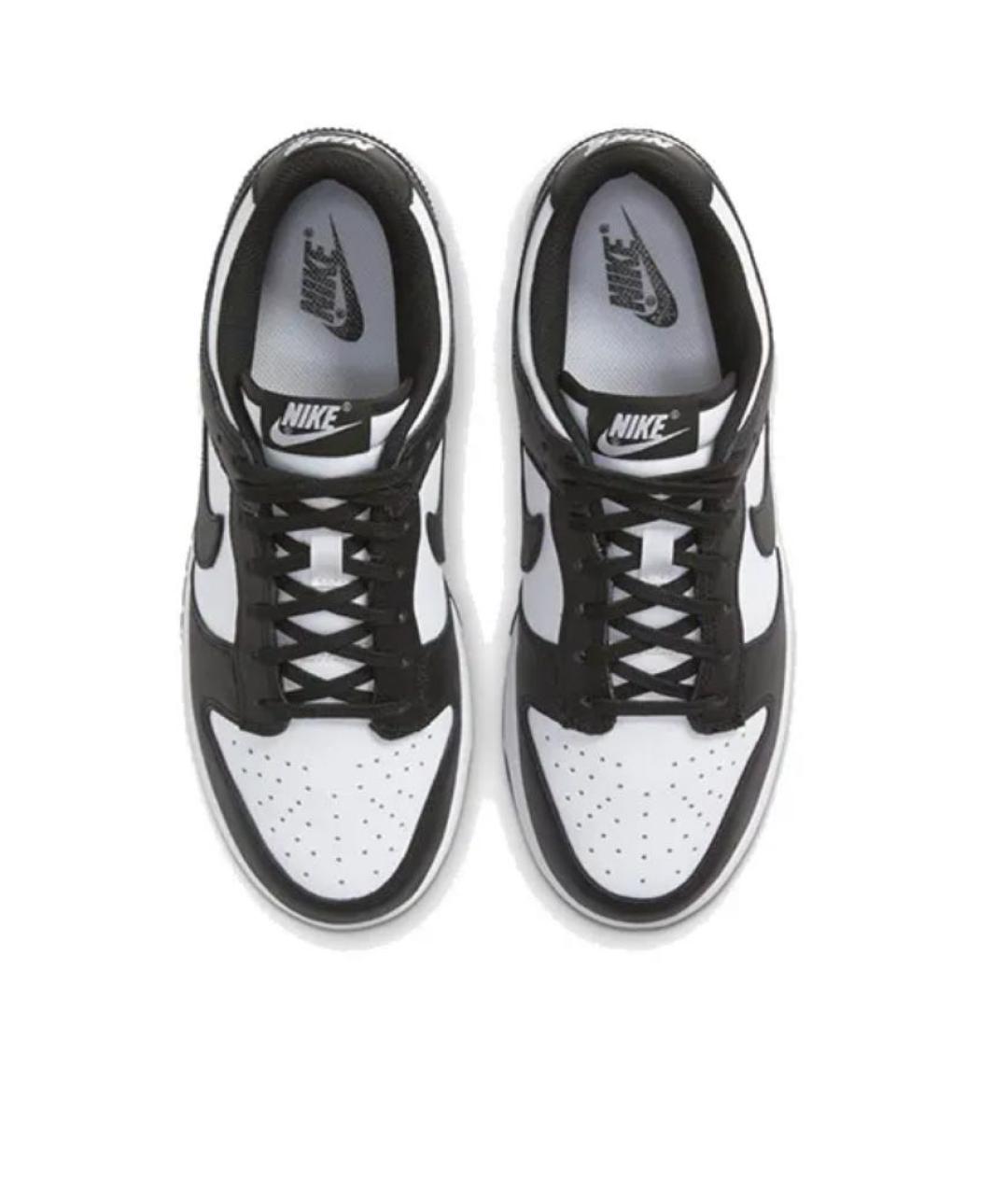 NIKE Черные кожаные низкие кроссовки / кеды, фото 2