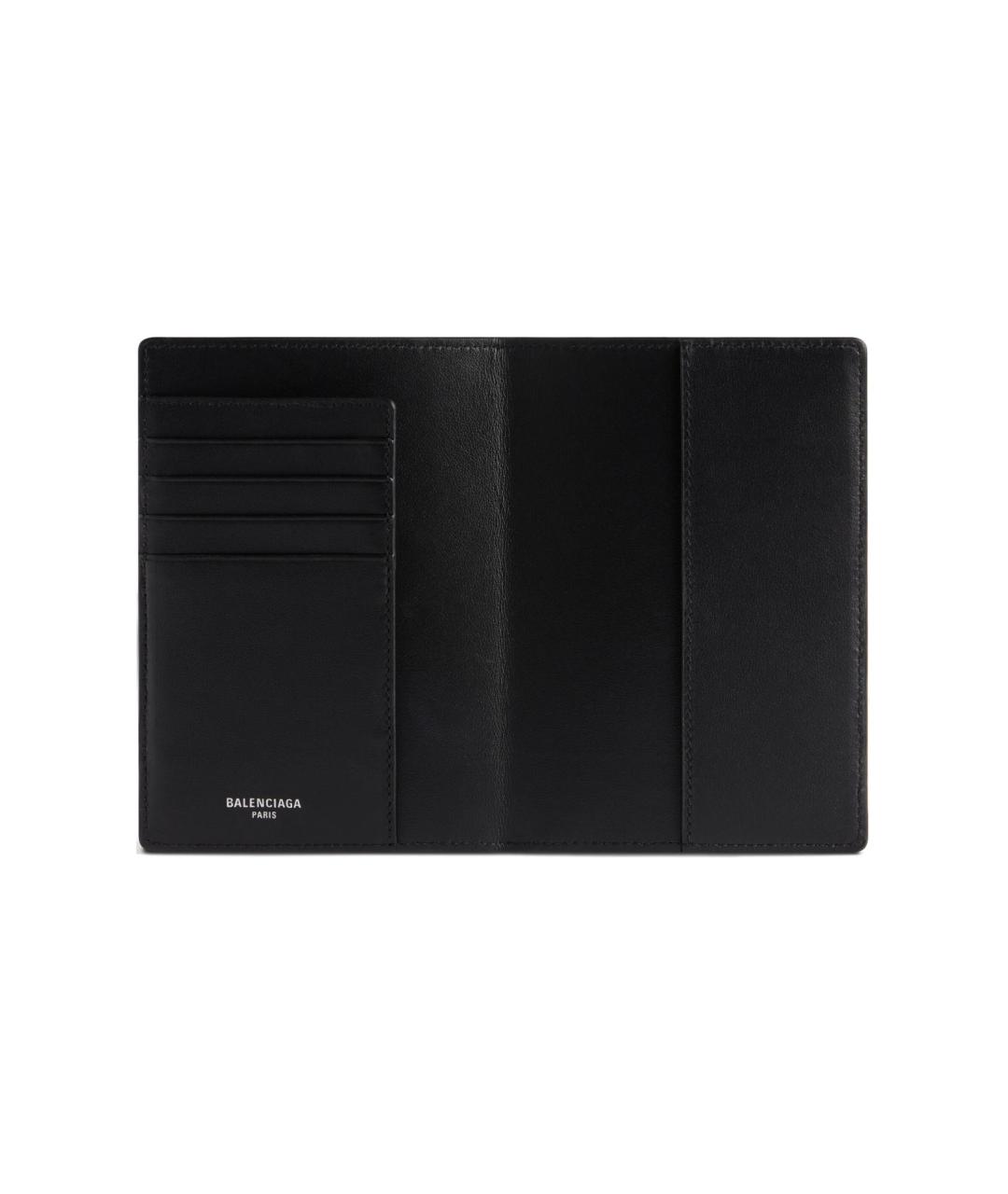 BALENCIAGA Черная кожаная папка для документов, фото 6