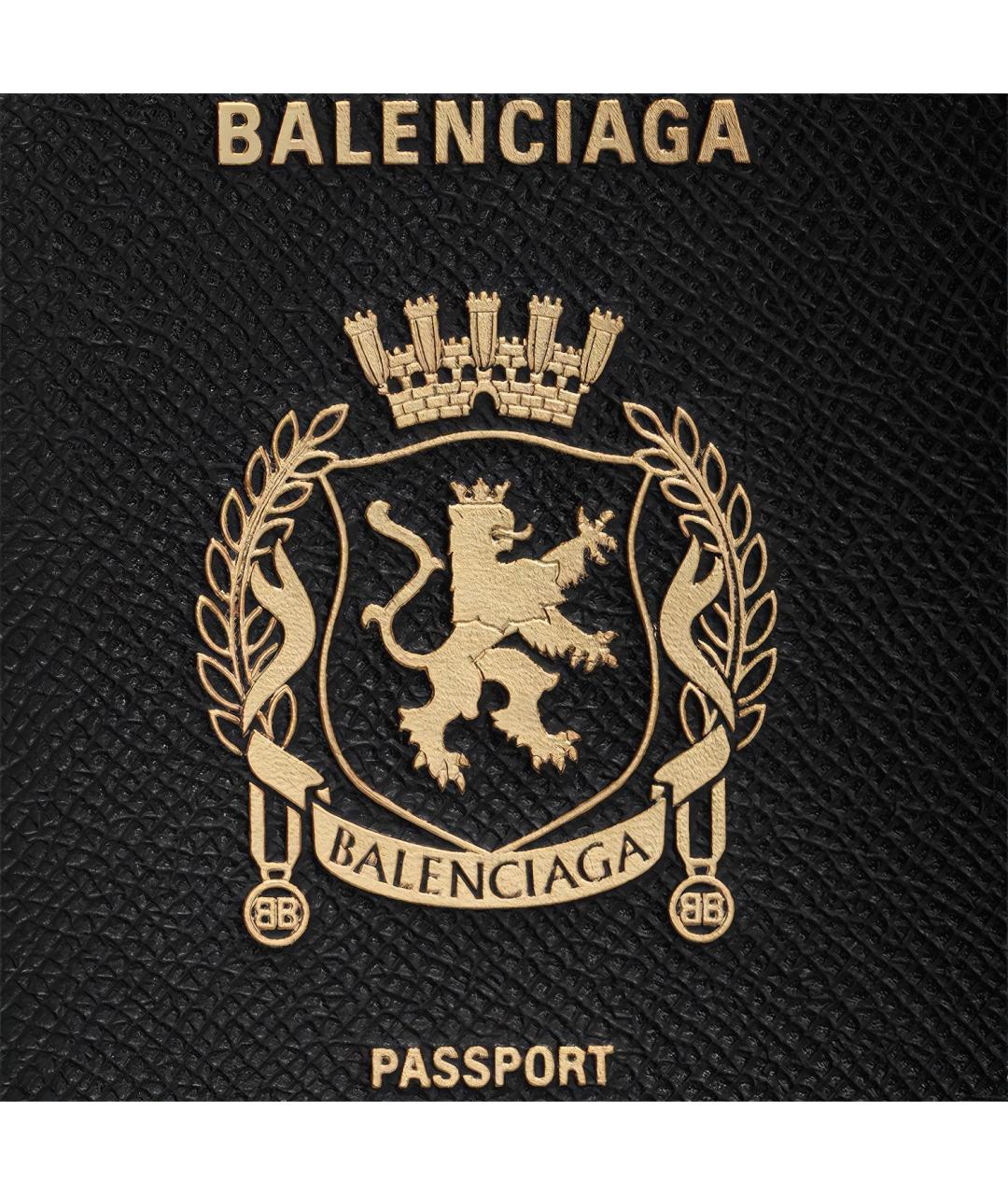 BALENCIAGA Черная кожаная папка для документов, фото 9