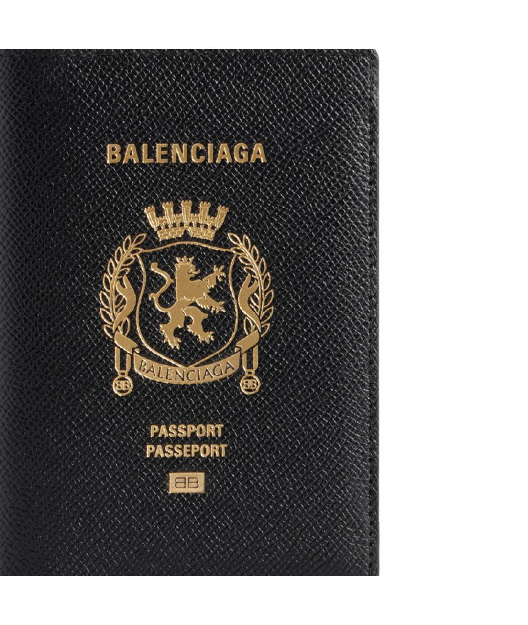 BALENCIAGA Черная кожаная папка для документов, фото 8