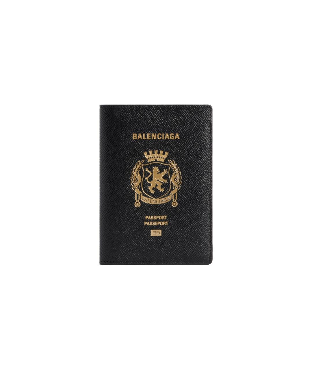 BALENCIAGA Черная кожаная папка для документов, фото 1