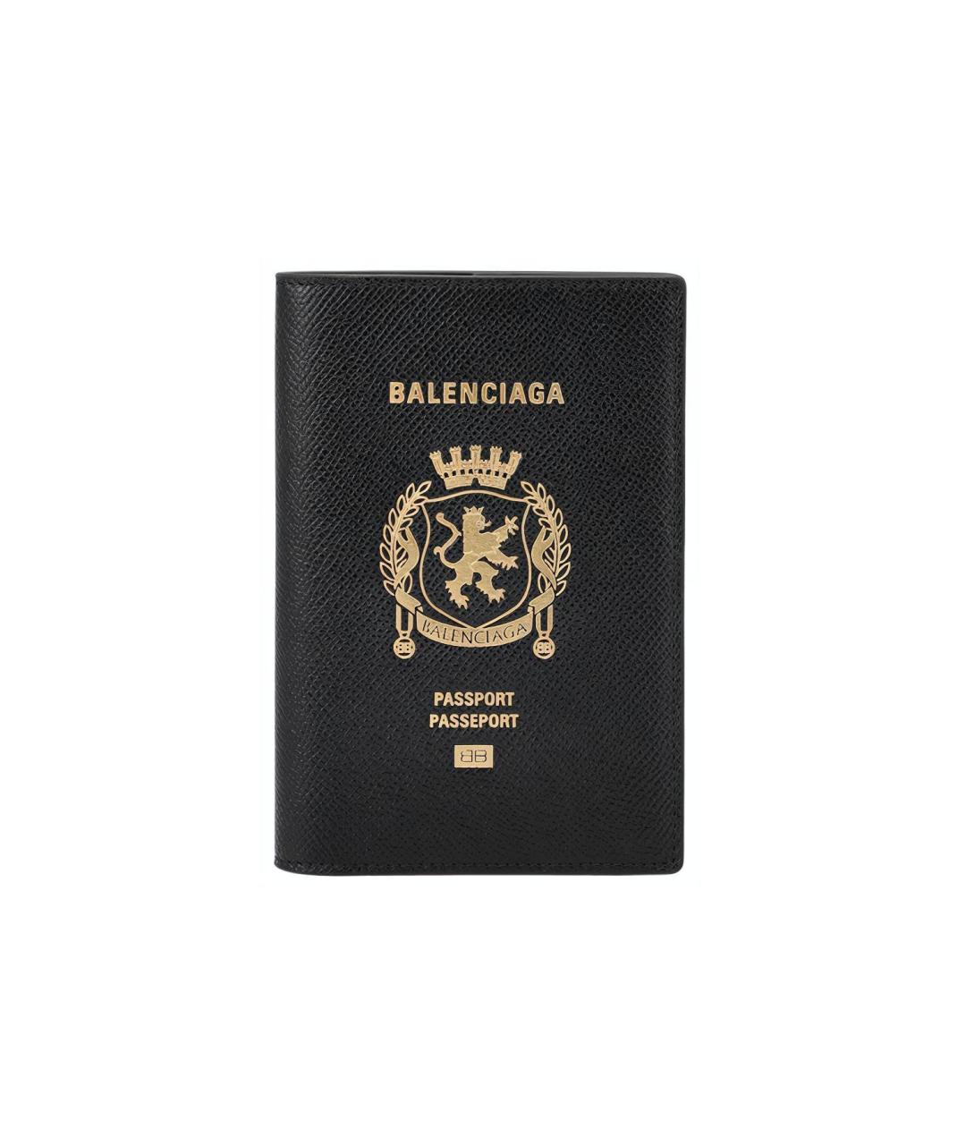 BALENCIAGA Черная кожаная папка для документов, фото 2