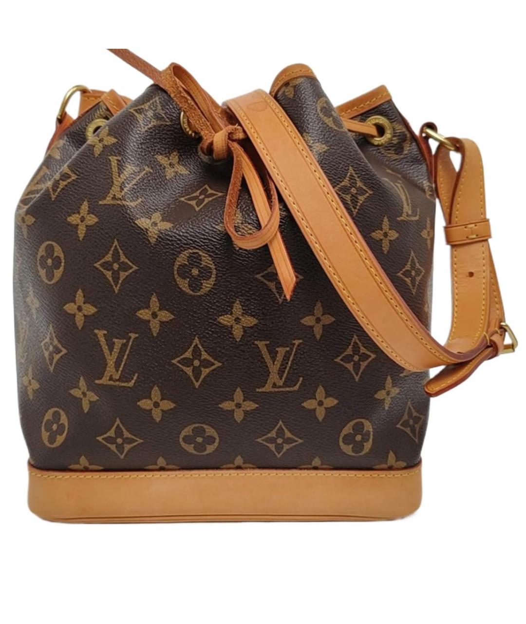 LOUIS VUITTON Коричневая кожаная сумка тоут, фото 9