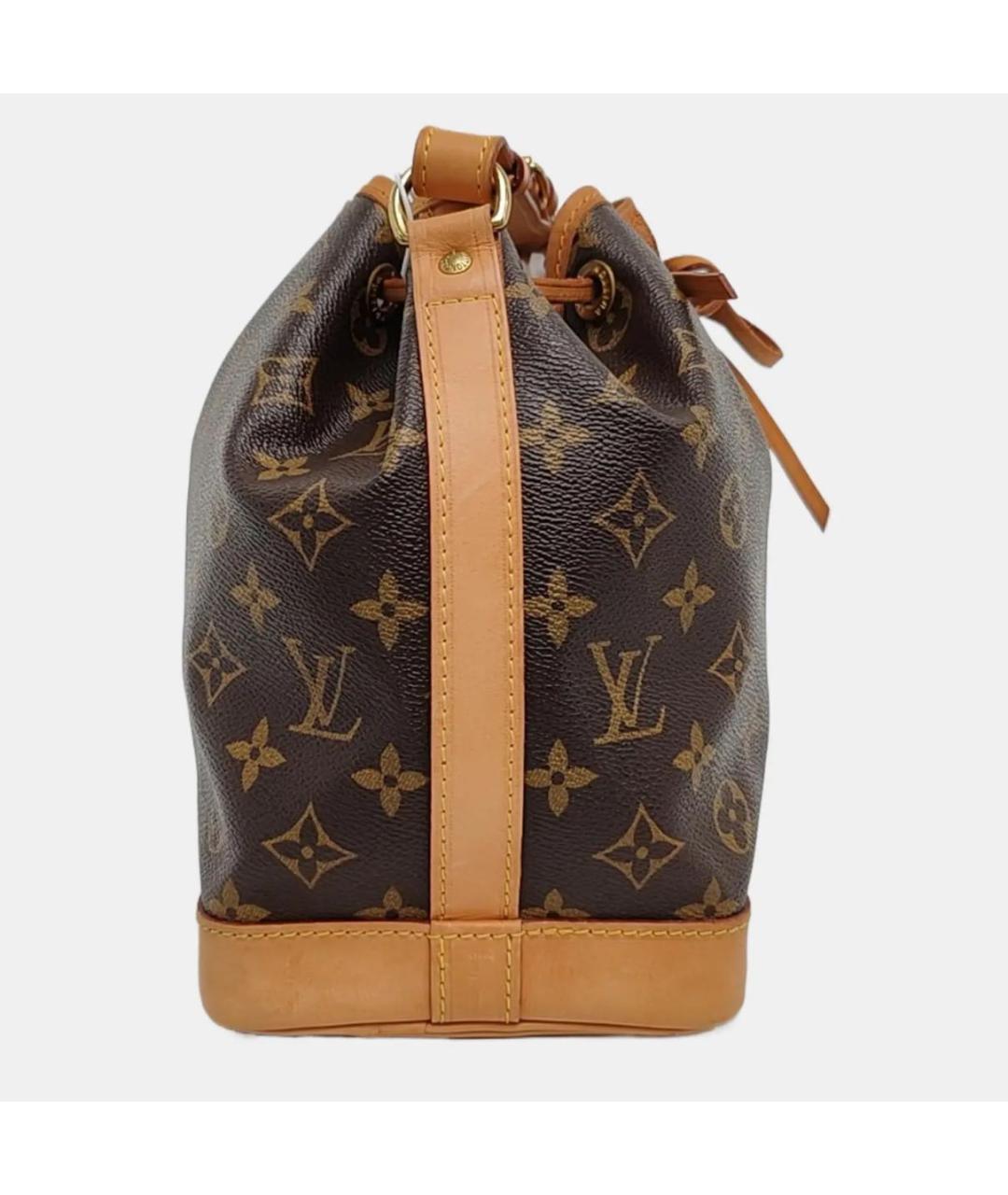 LOUIS VUITTON Коричневая кожаная сумка тоут, фото 3