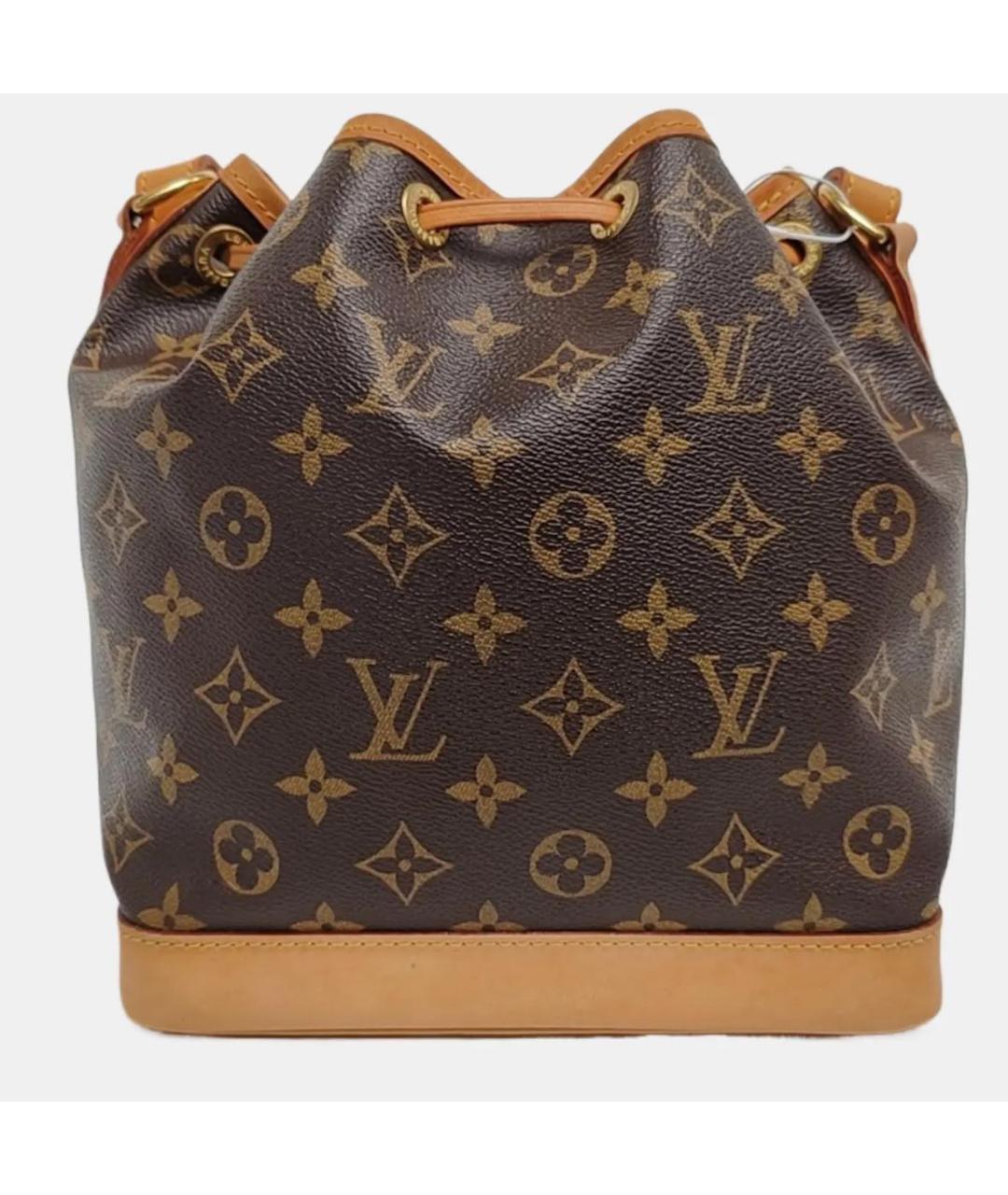 LOUIS VUITTON Коричневая кожаная сумка тоут, фото 4