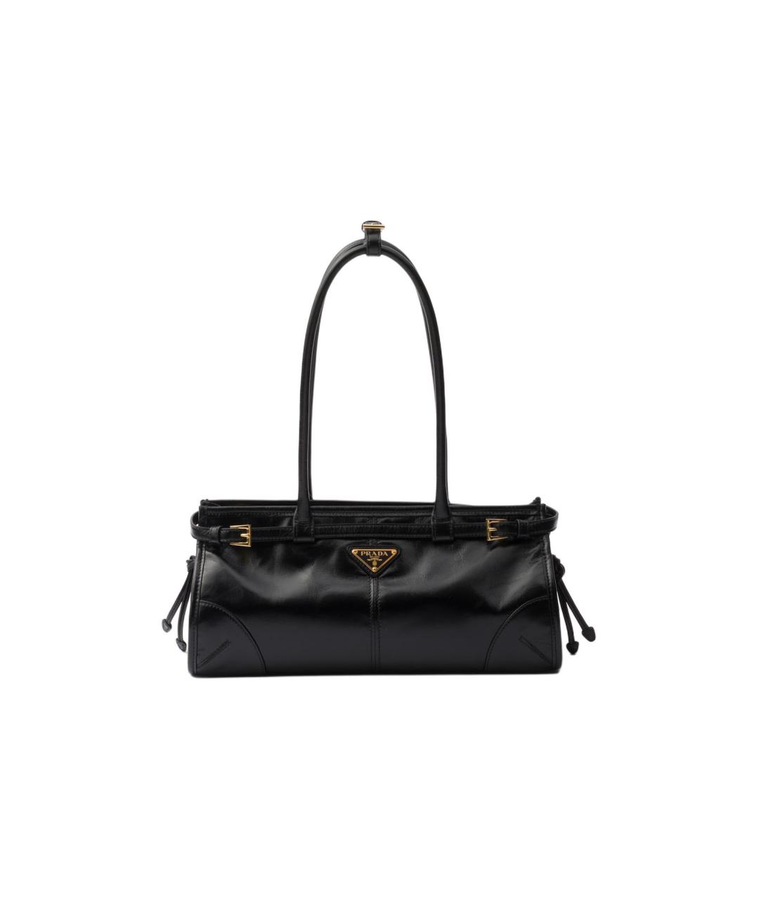 PRADA Черная кожаная сумка через плечо, фото 7