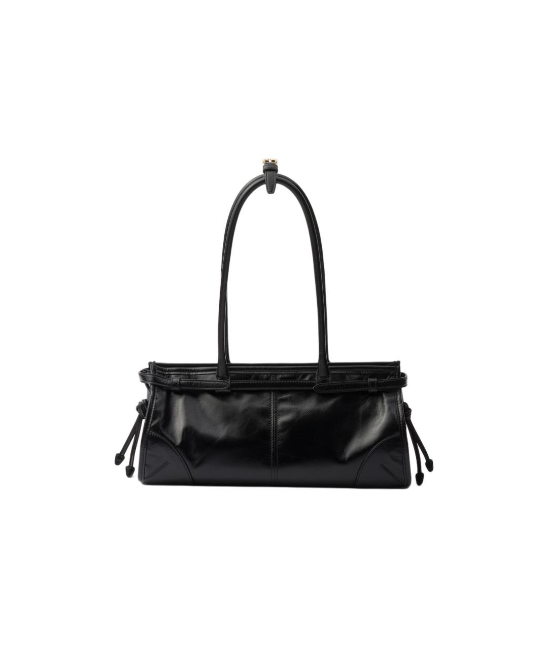 PRADA Черная кожаная сумка через плечо, фото 3