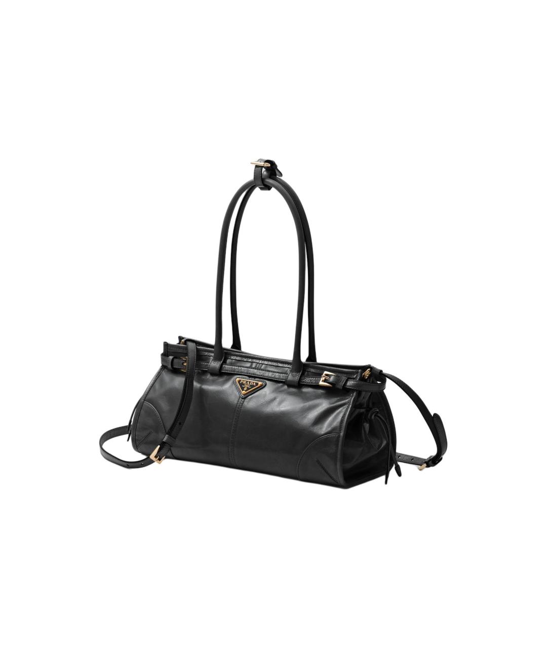 PRADA Черная кожаная сумка через плечо, фото 2