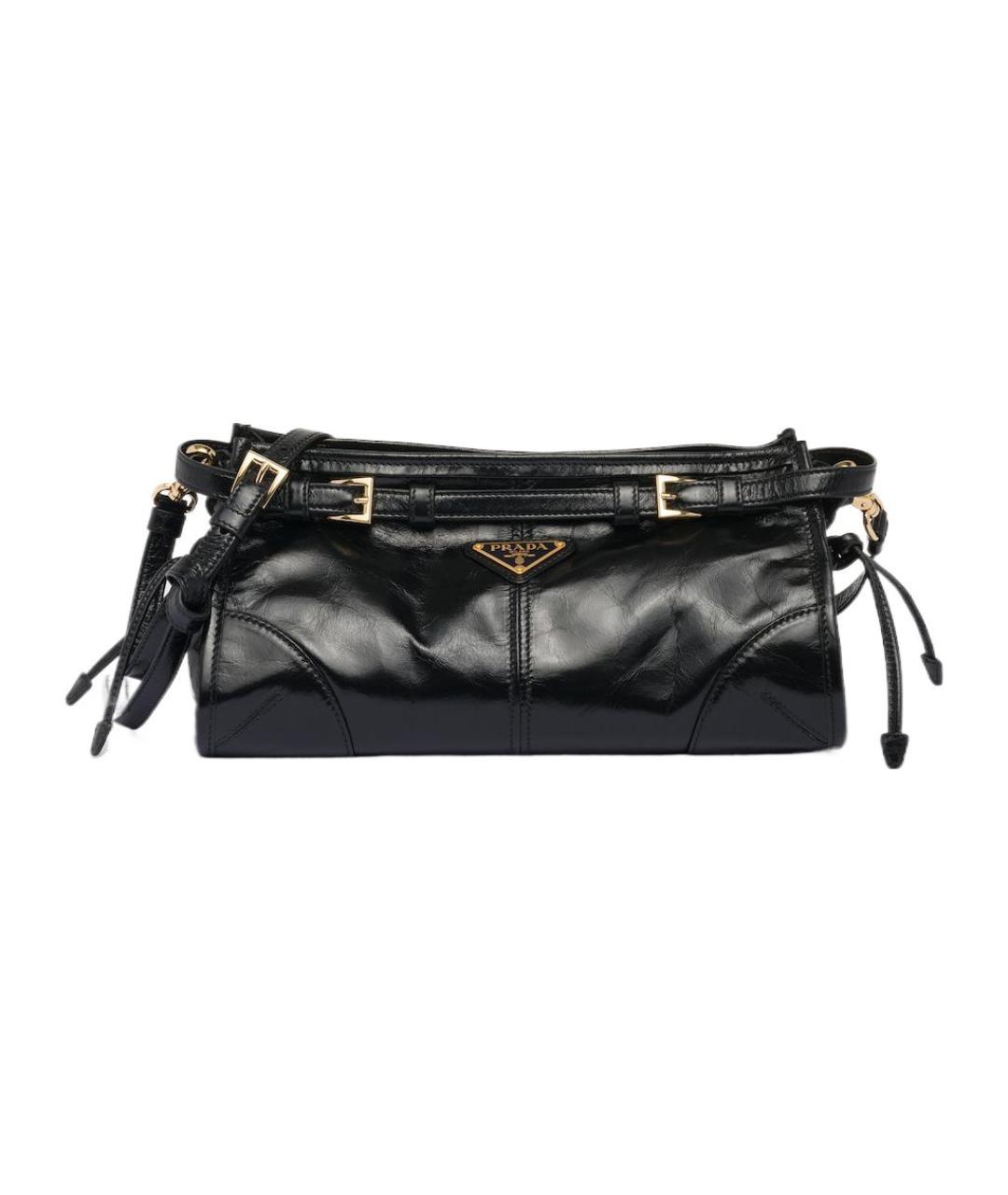 PRADA Черная кожаная сумка через плечо, фото 6