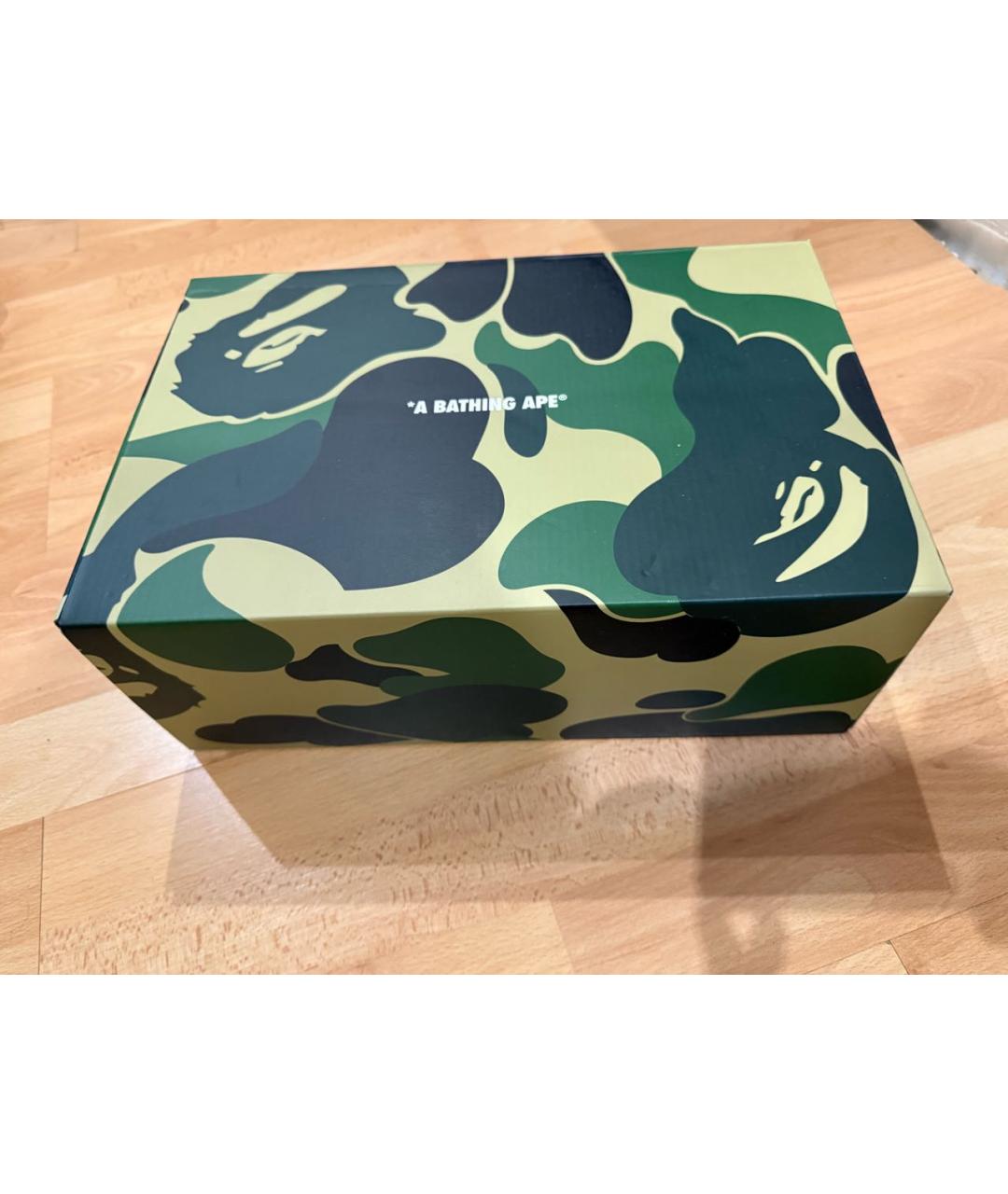 BAPE Белые кожаные низкие кроссовки / кеды, фото 4