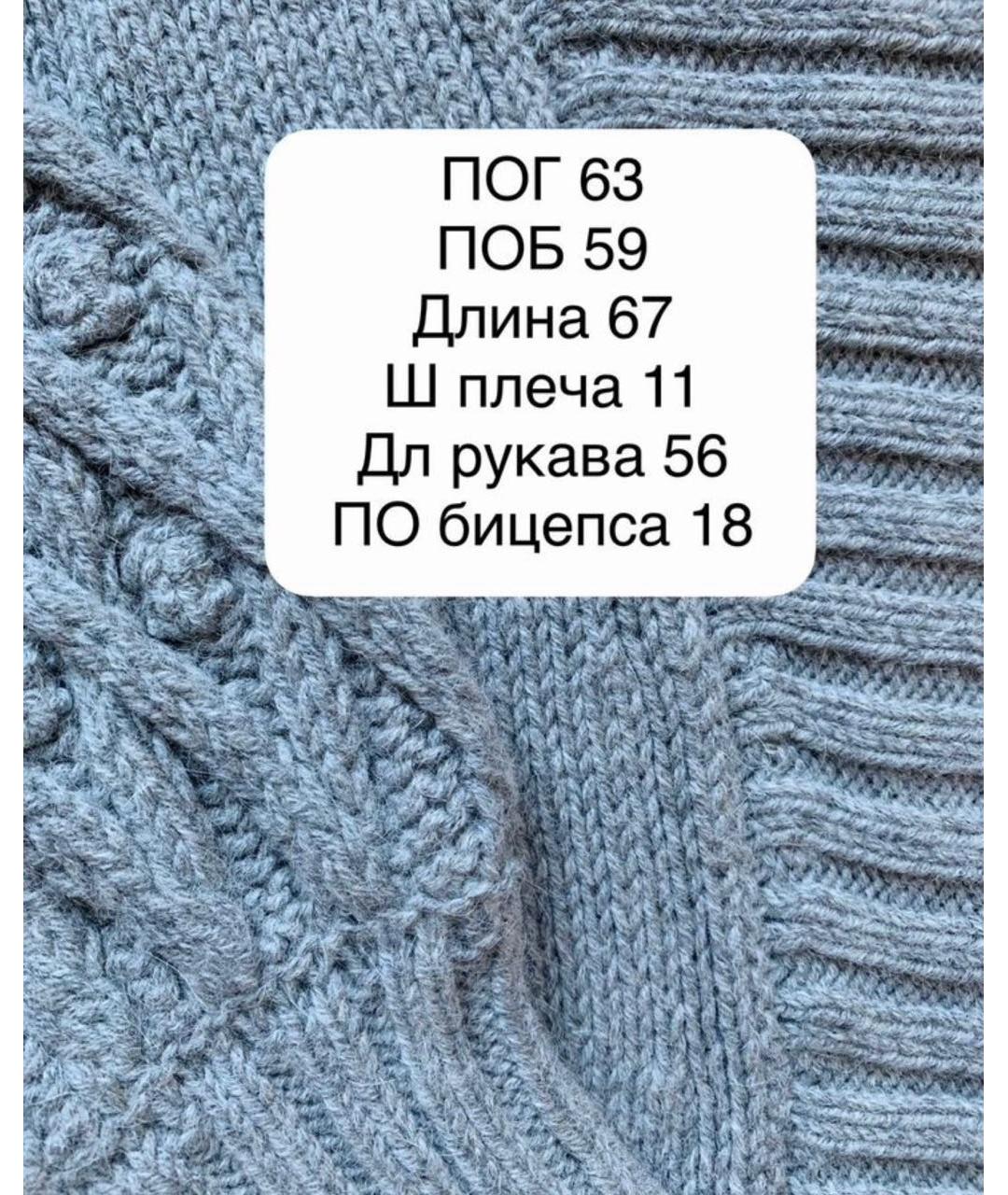 MAX MARA Серый шерстяной кардиган, фото 6