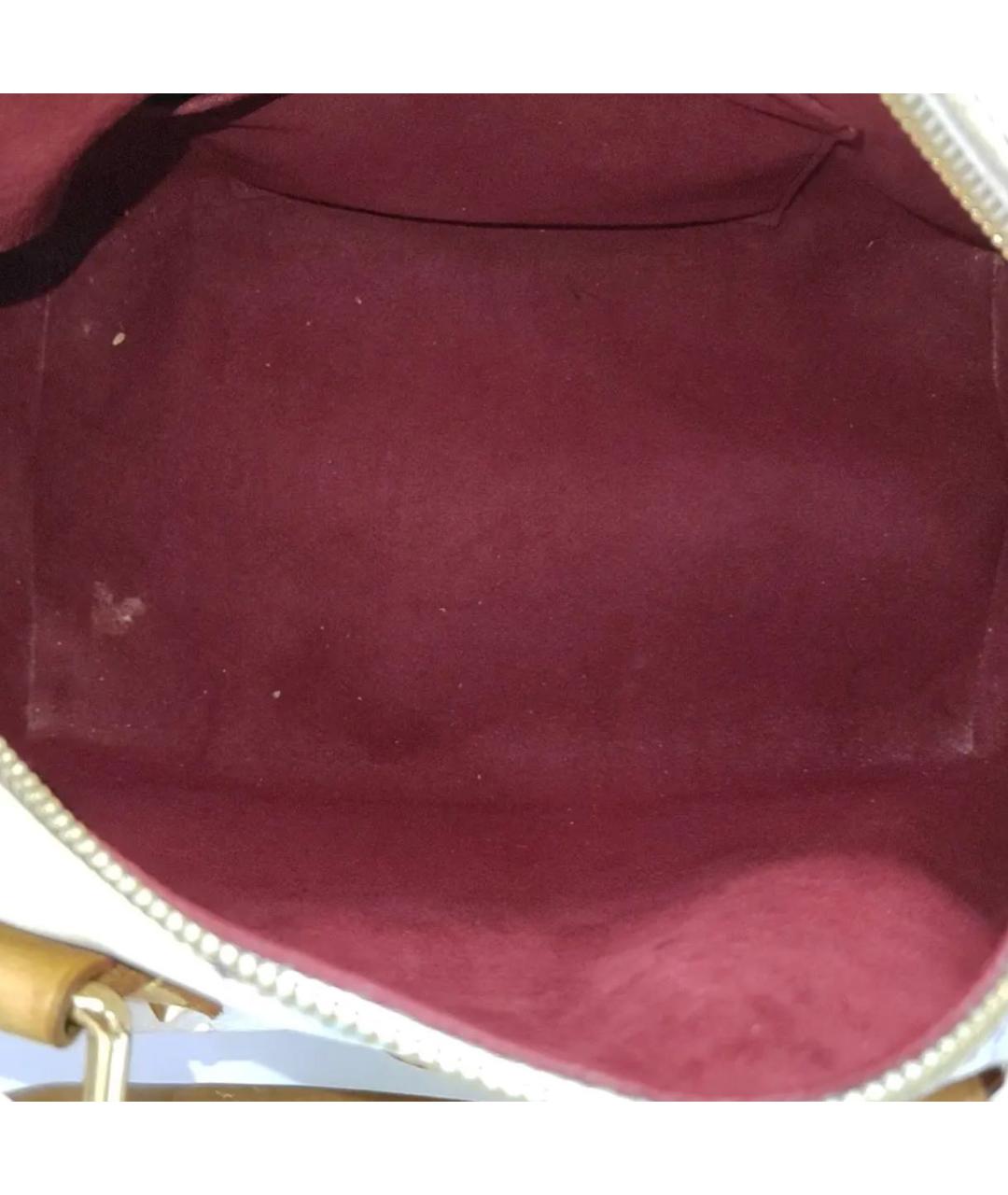 LOUIS VUITTON Белая кожаная сумка через плечо, фото 6