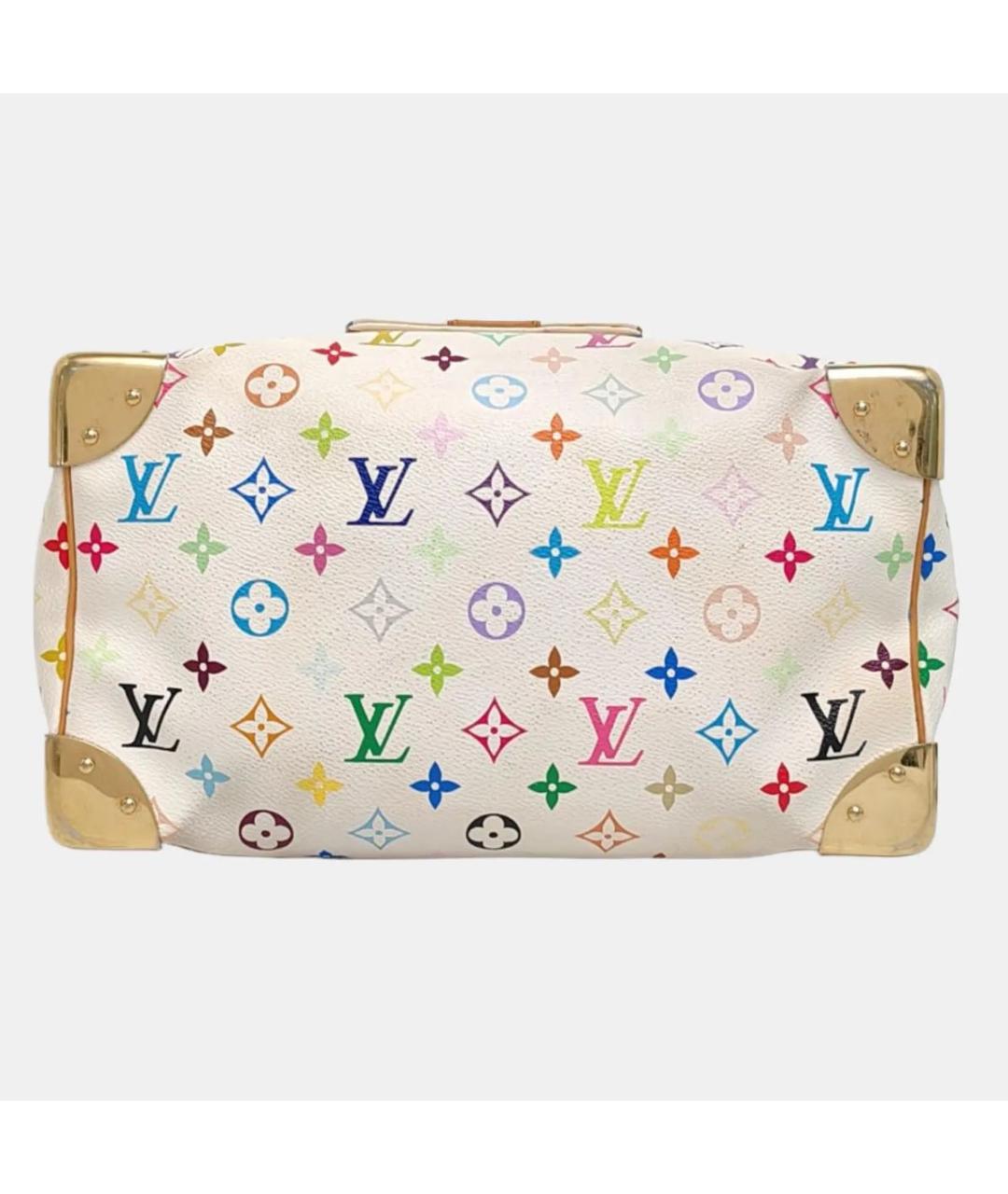 LOUIS VUITTON Белая кожаная сумка через плечо, фото 5