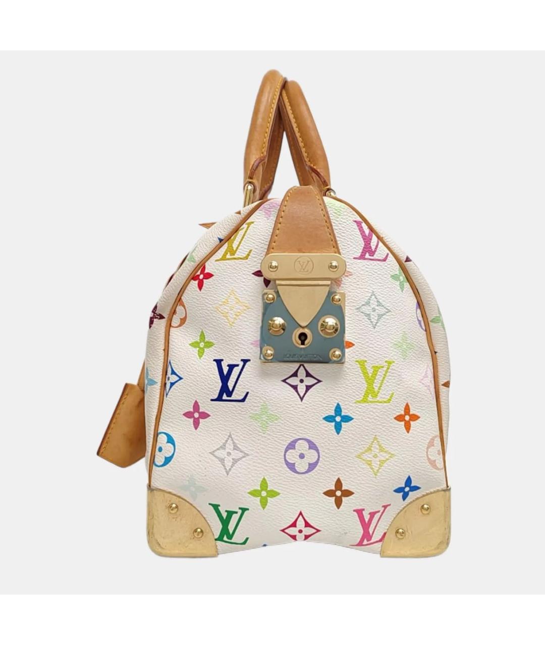 LOUIS VUITTON Белая кожаная сумка через плечо, фото 2