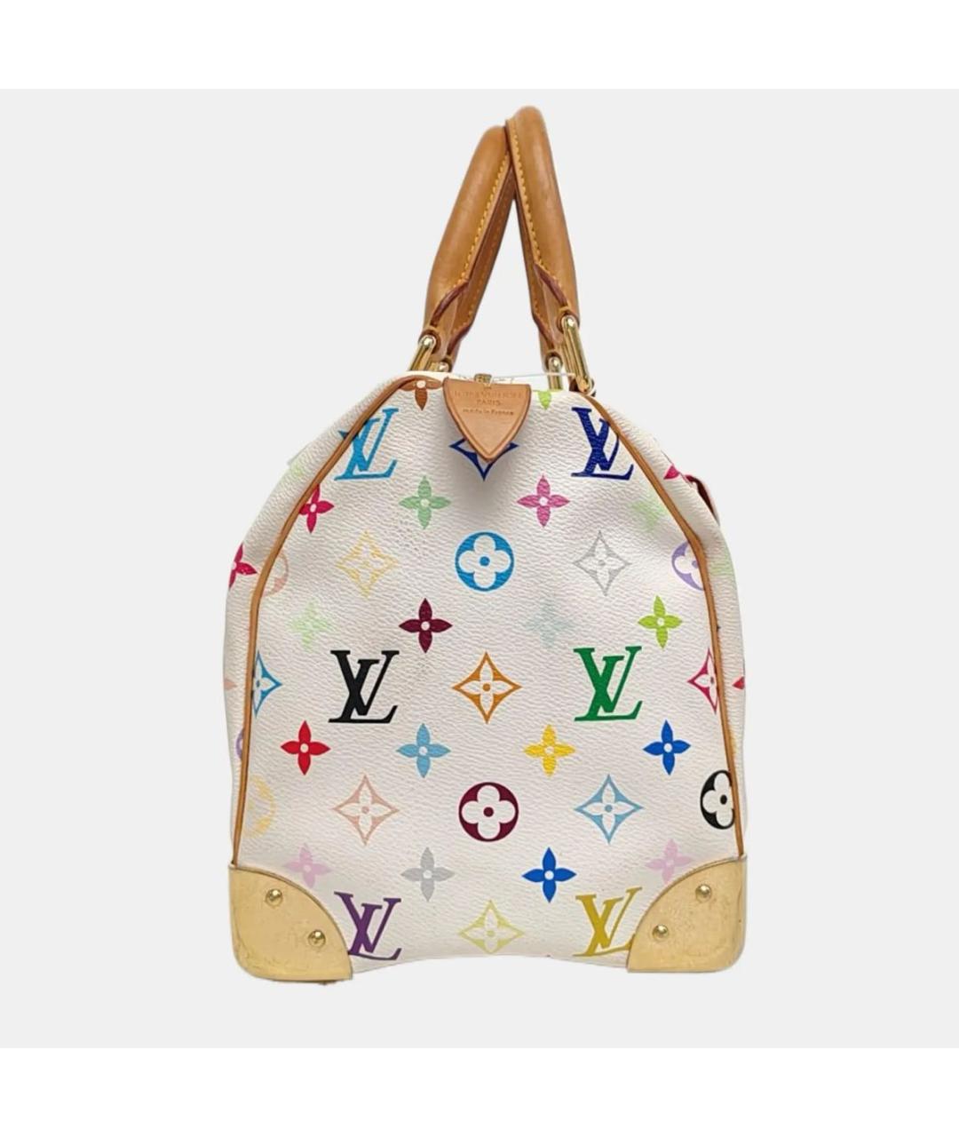 LOUIS VUITTON Белая кожаная сумка через плечо, фото 3