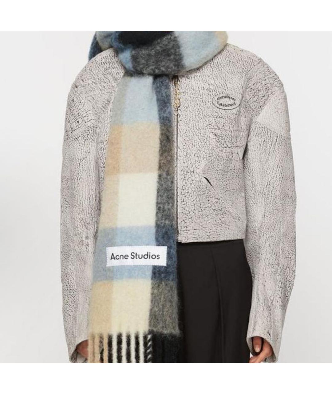 ACNE STUDIOS Мульти шерстяной шарф, фото 3