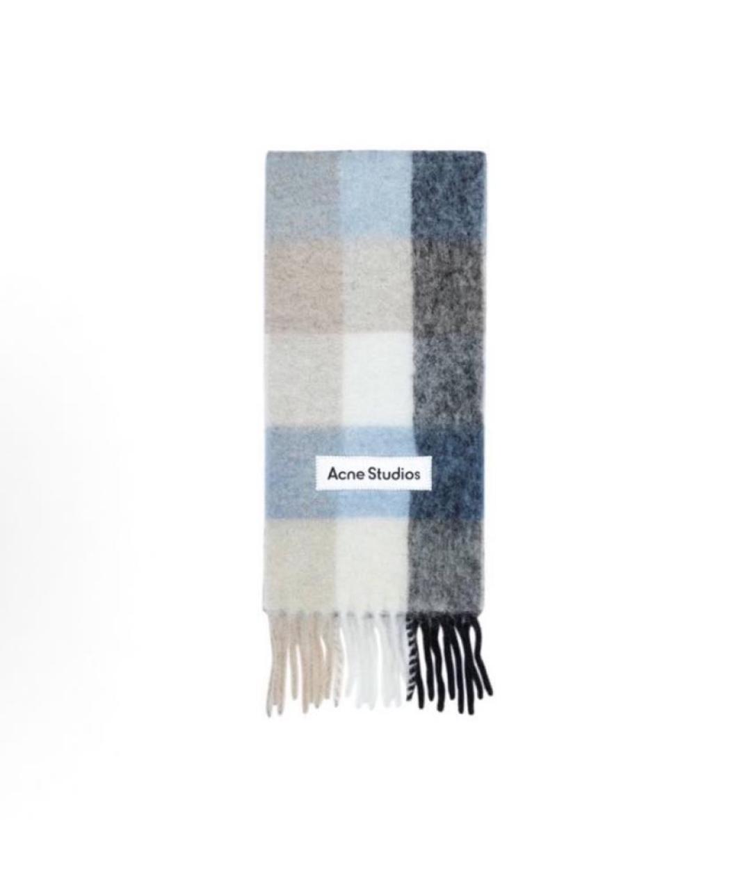 ACNE STUDIOS Мульти шерстяной шарф, фото 4