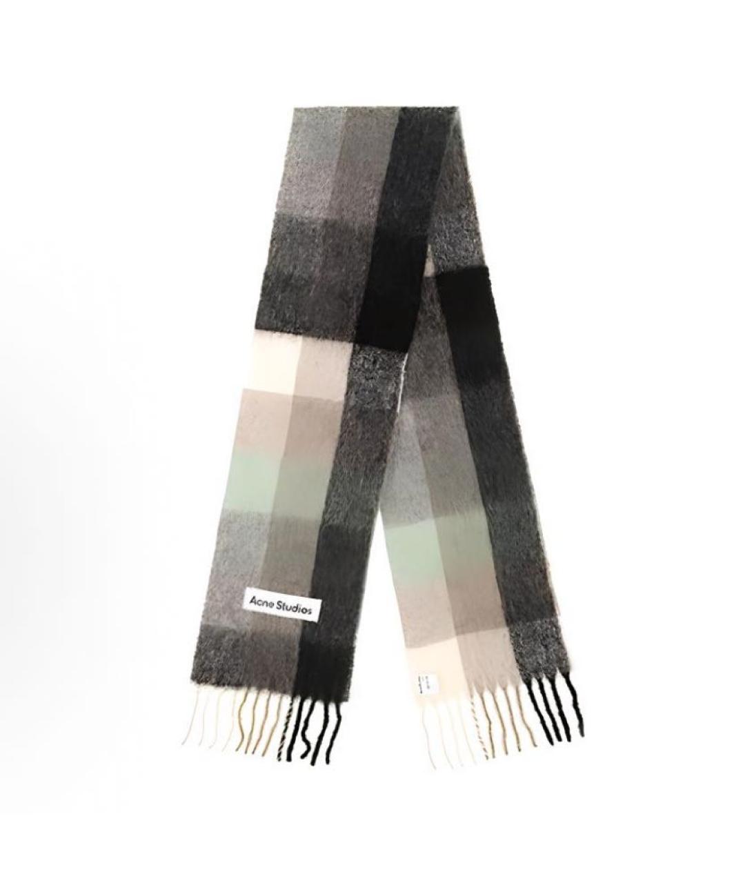 ACNE STUDIOS Мульти шерстяной шарф, фото 2