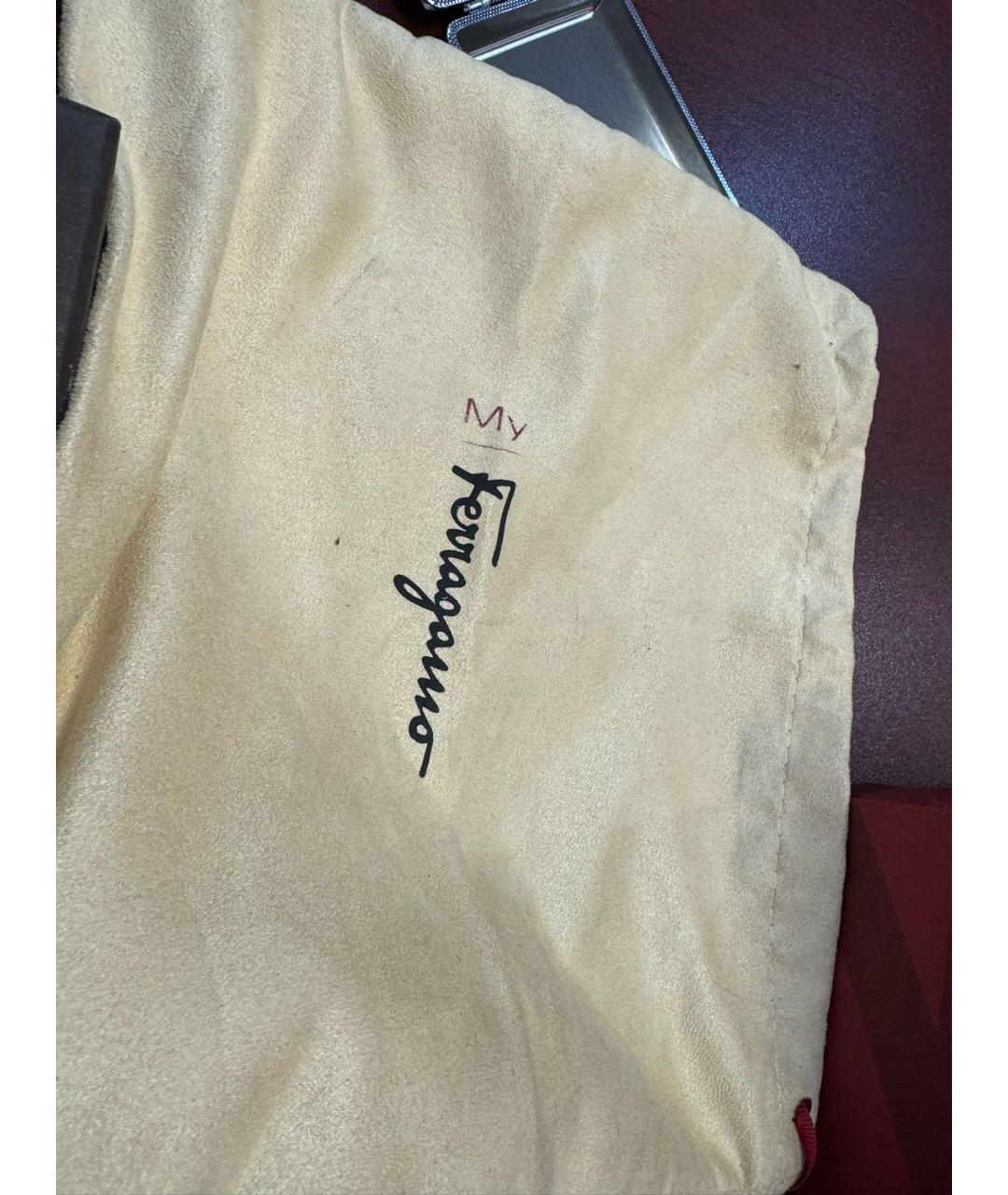 FERRAGAMO Розовые кожаные балетки, фото 5