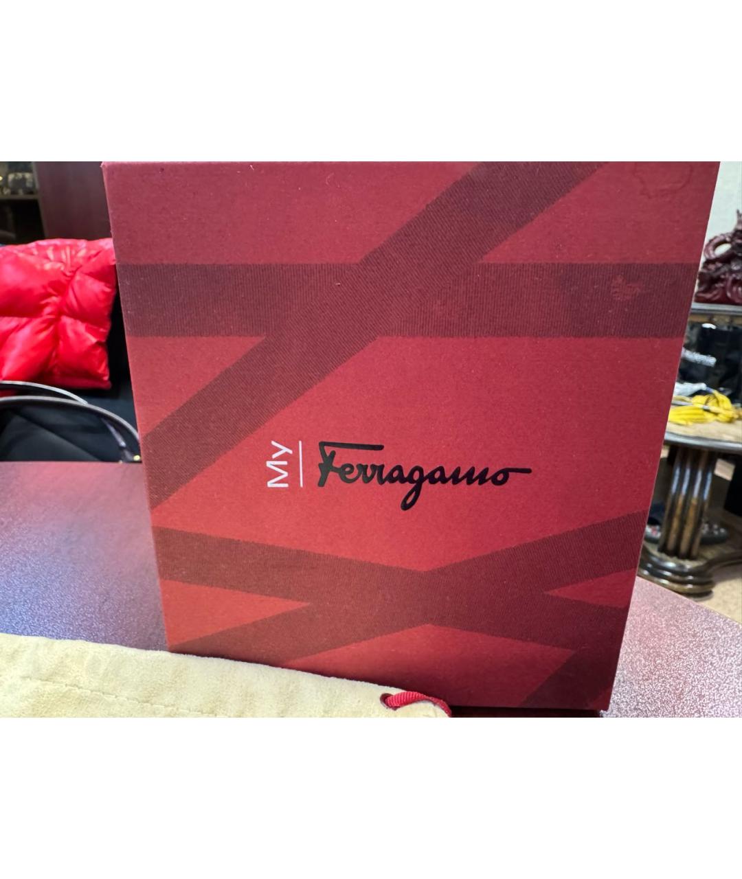 FERRAGAMO Розовые кожаные балетки, фото 6
