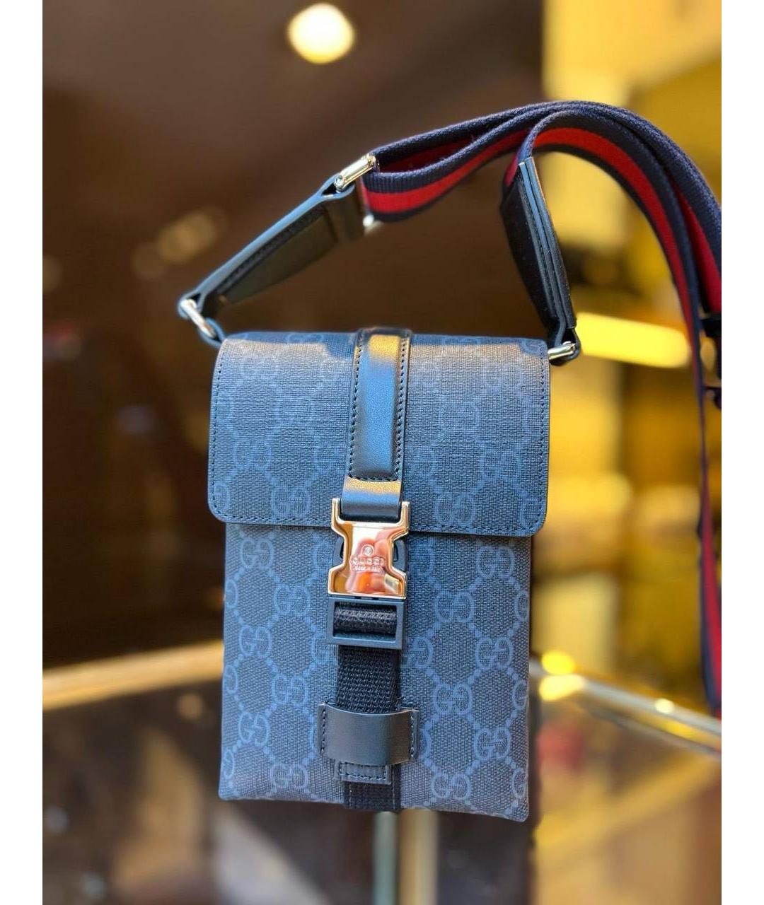 GUCCI Серая сумка через плечо, фото 4