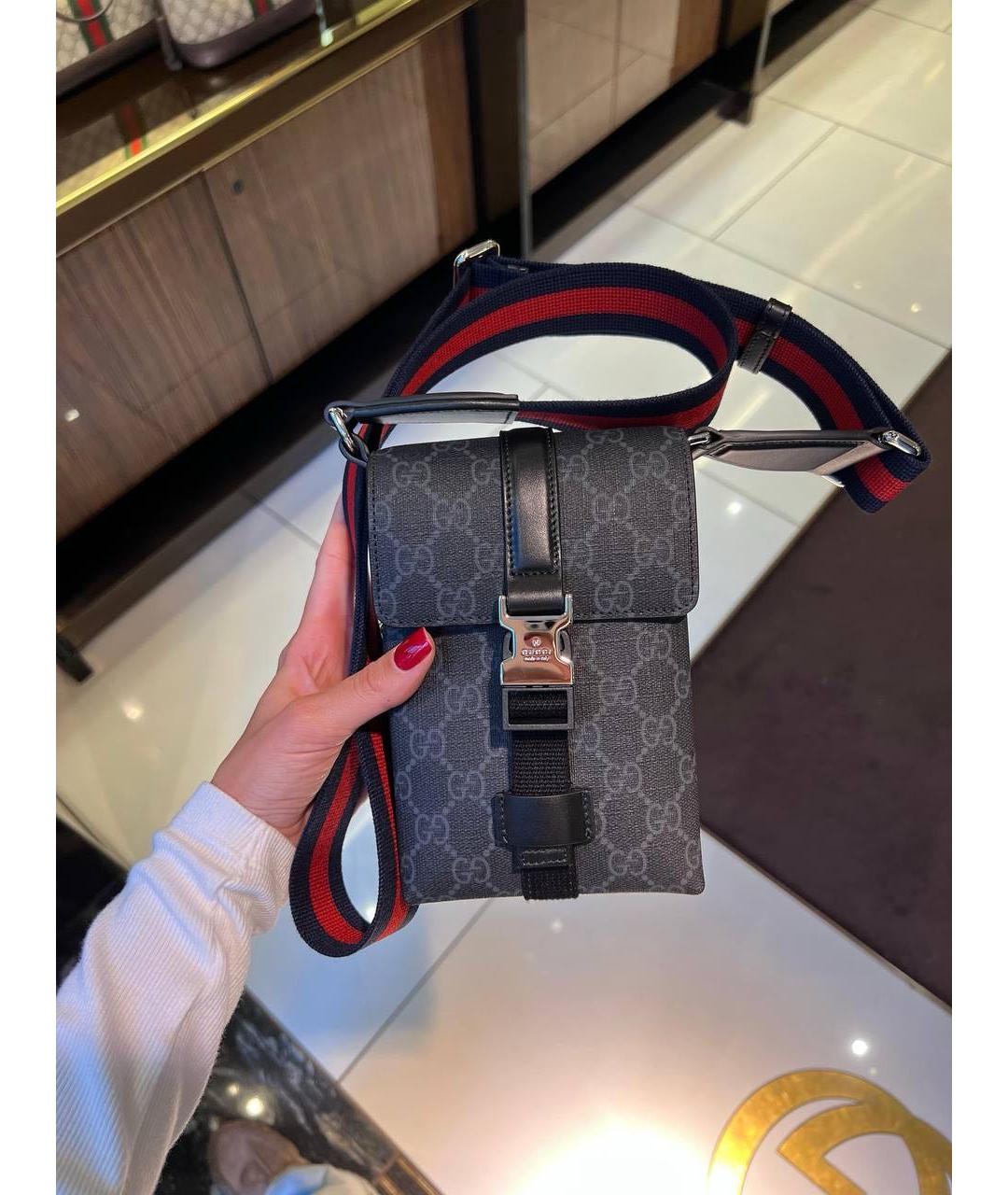 GUCCI Серая сумка через плечо, фото 6