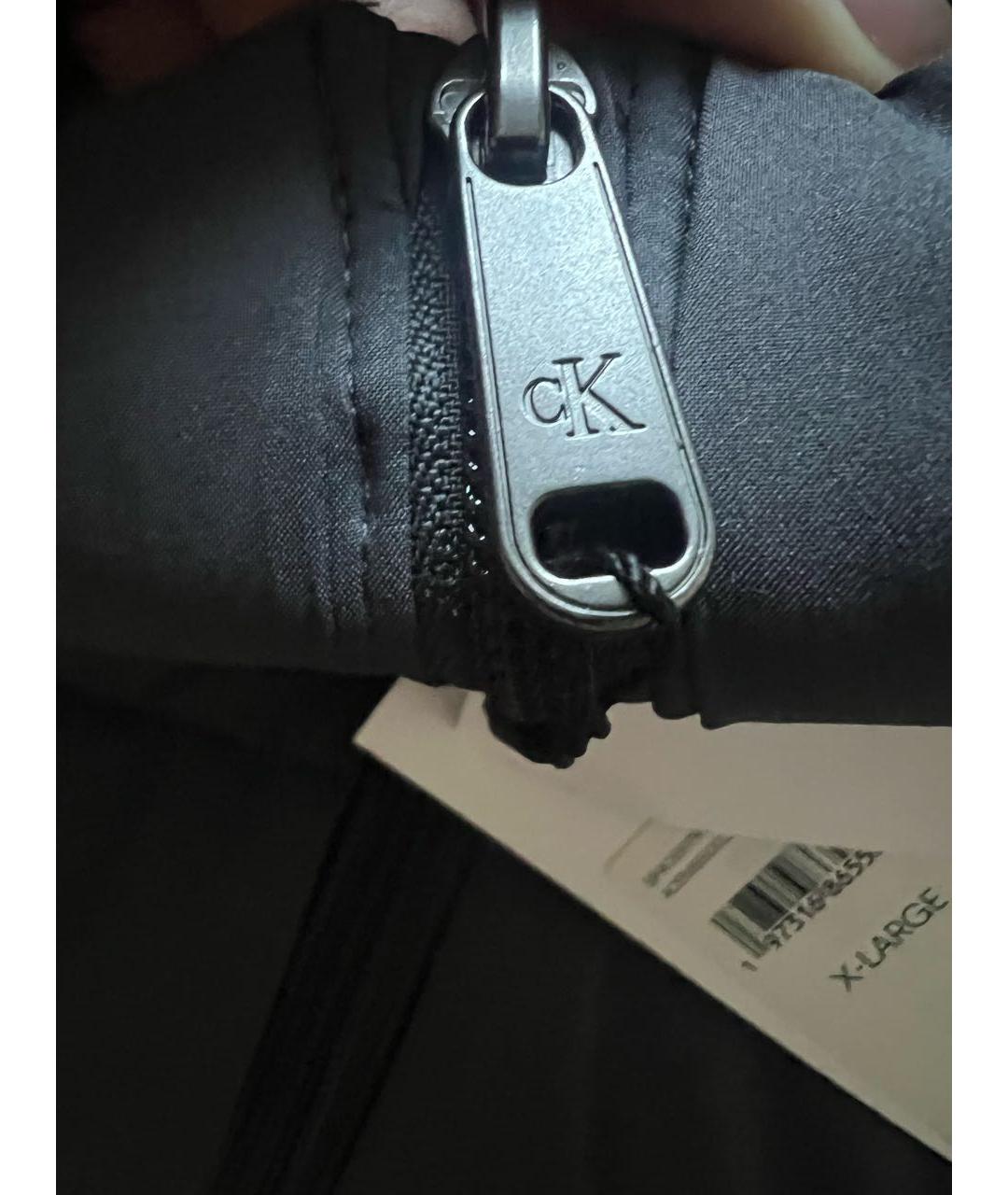 CALVIN KLEIN Серая полиэстеровая куртка, фото 8