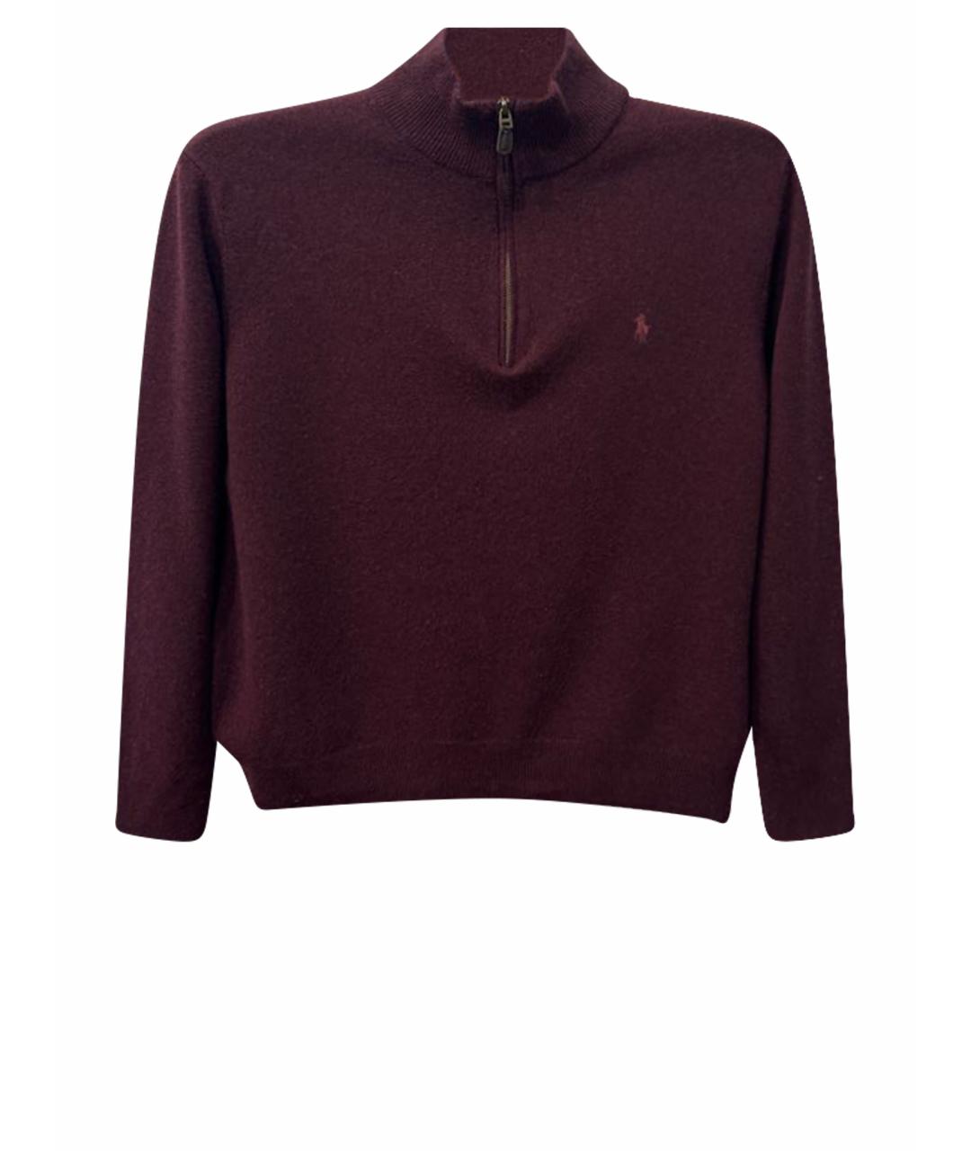 POLO RALPH LAUREN Бордовый шерстяной джемпер / свитер, фото 1
