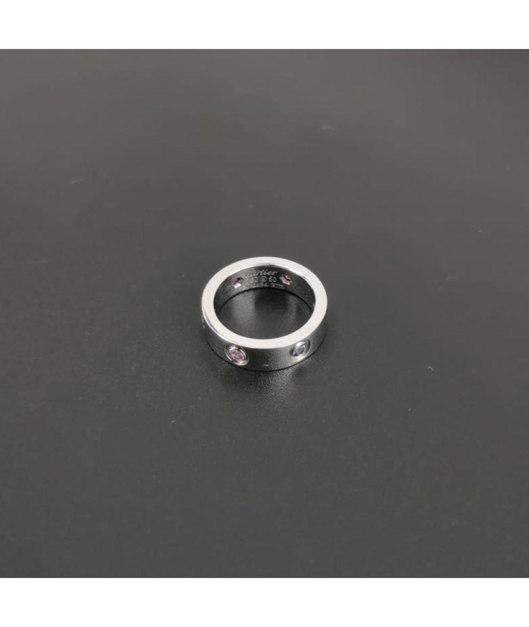 CARTIER Серебряное кольцо из белого золота, фото 5