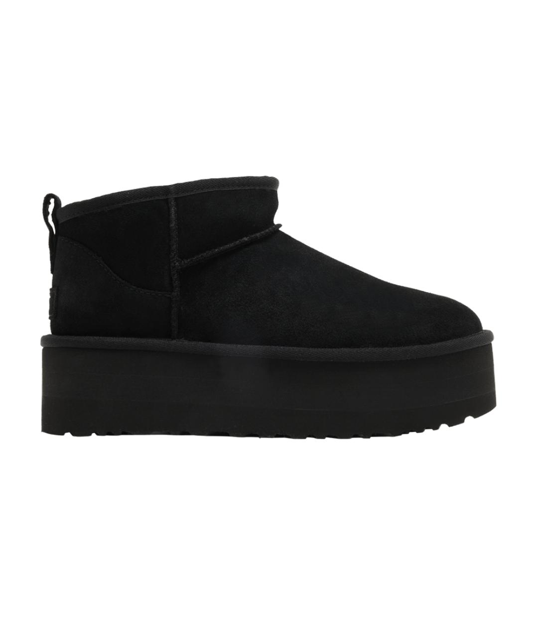 UGG AUSTRALIA Черные замшевые ботильоны, фото 3