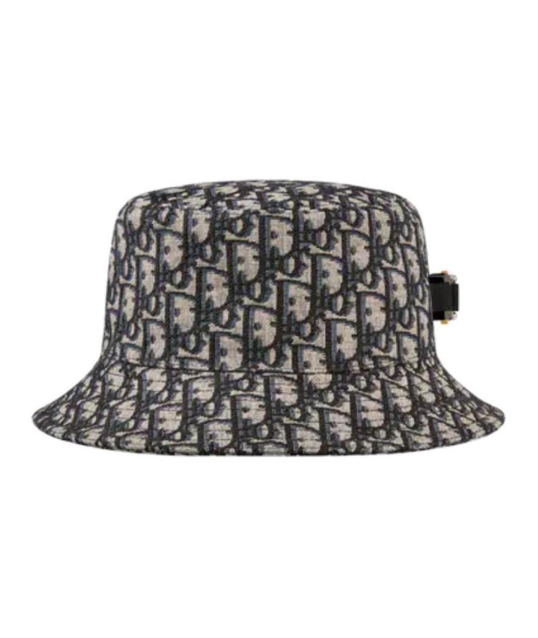 CHRISTIAN DIOR Синяя хлопковая шляпа, фото 2