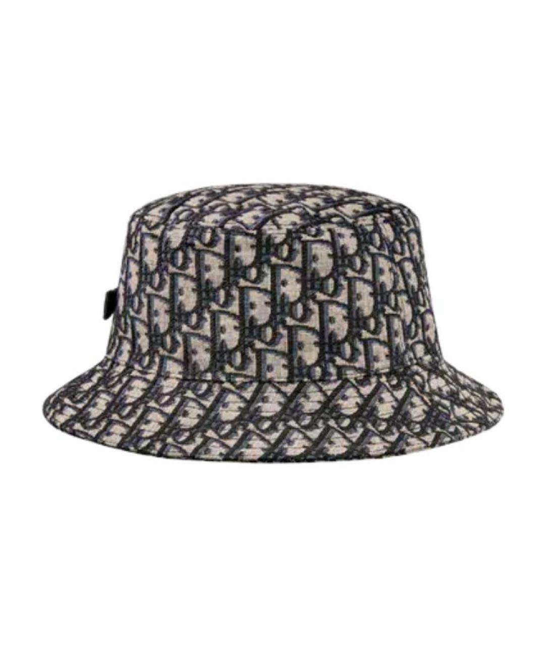 CHRISTIAN DIOR Синяя хлопковая шляпа, фото 1