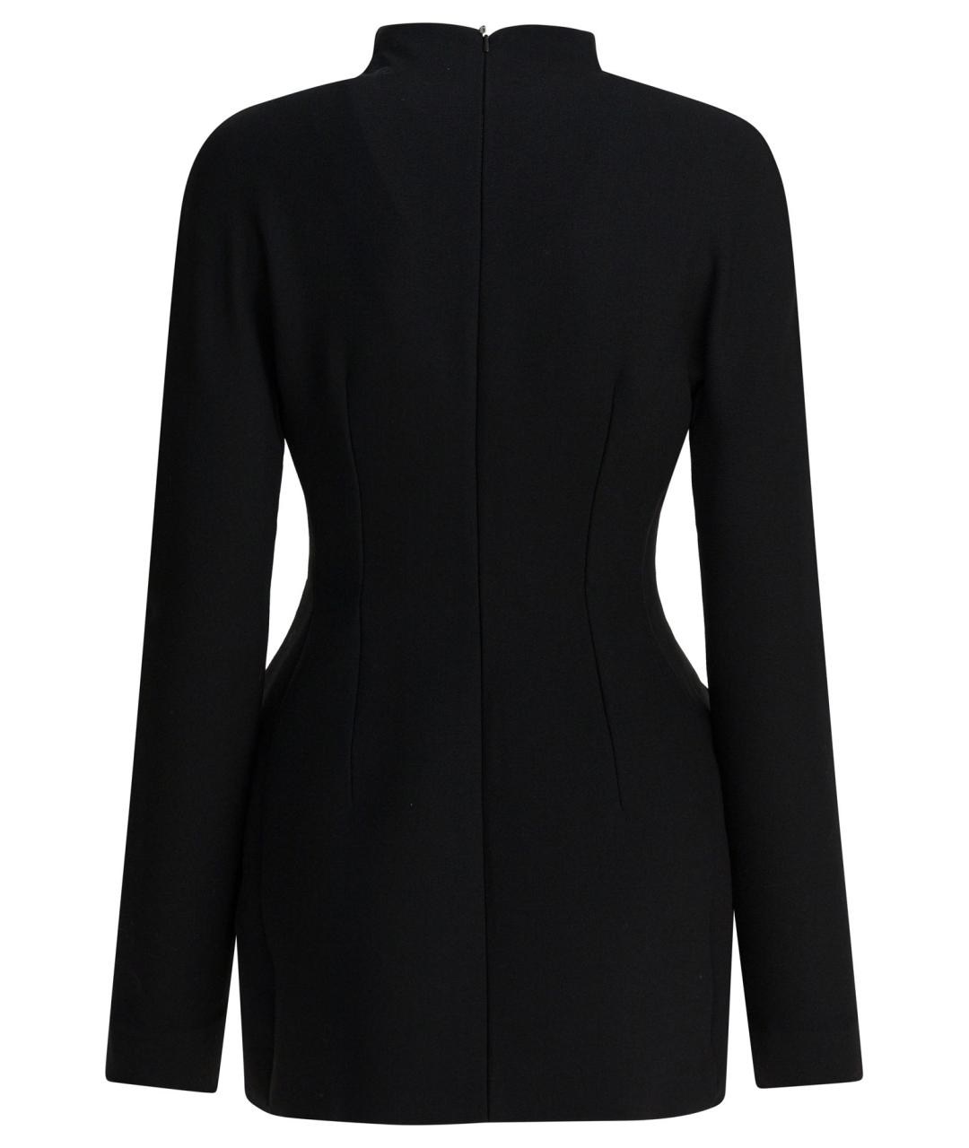 SPORTMAX Черное полиэстеровое повседневное платье, фото 2